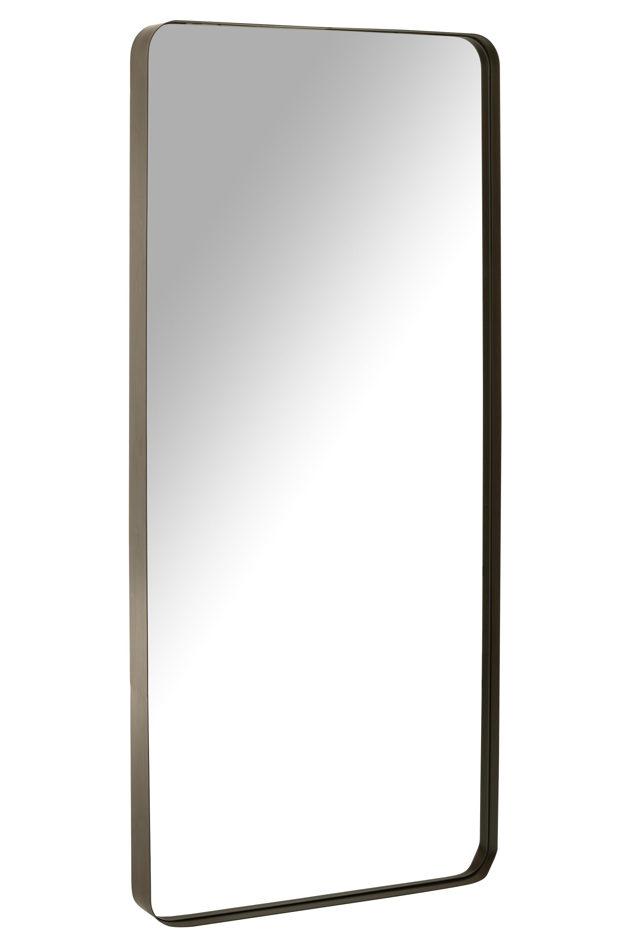 J-Line spiegel Markus - metaal glas - zwart - large - 180 x 80 cm