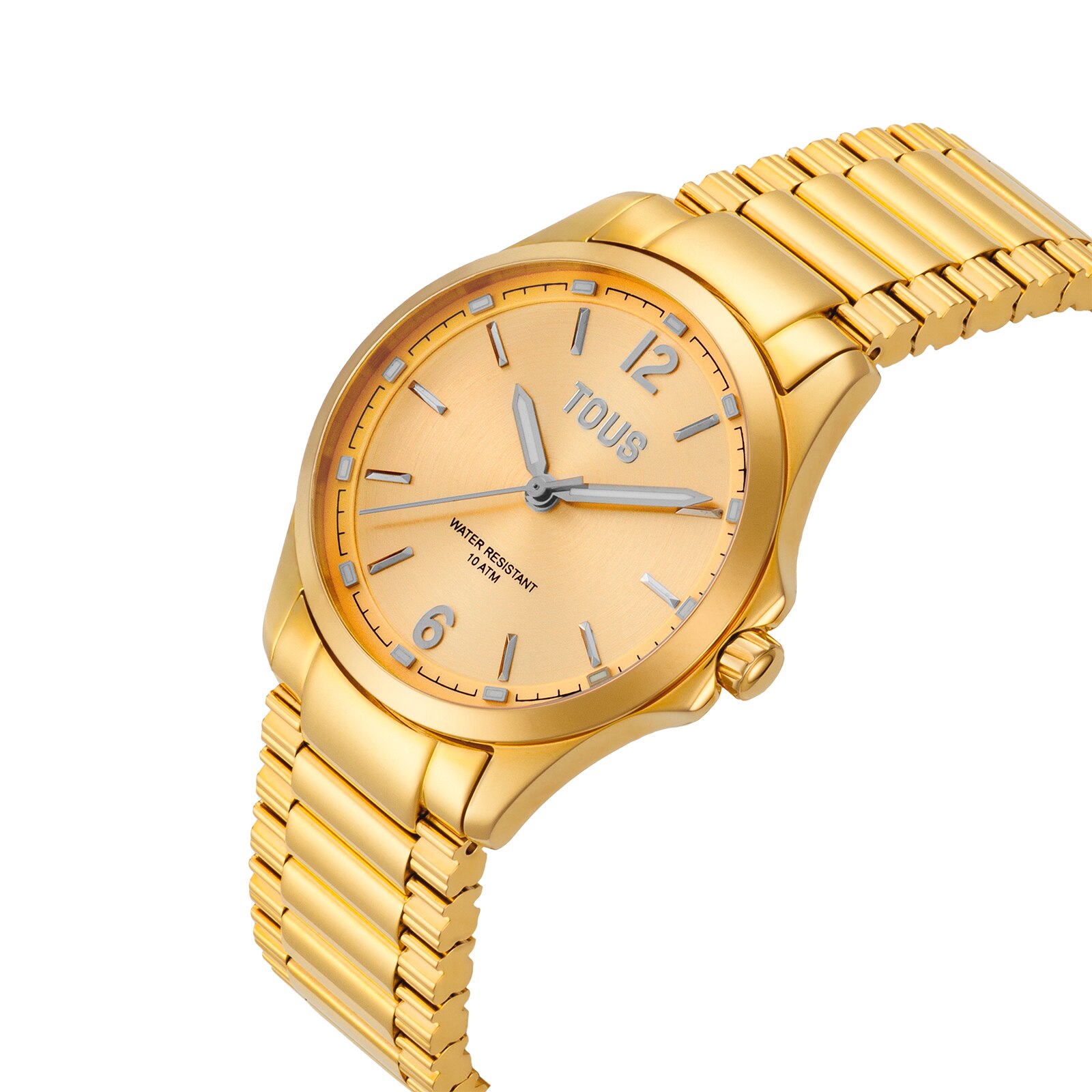 Reloj analógico con brazalete de acero dorado DRIVE NEW