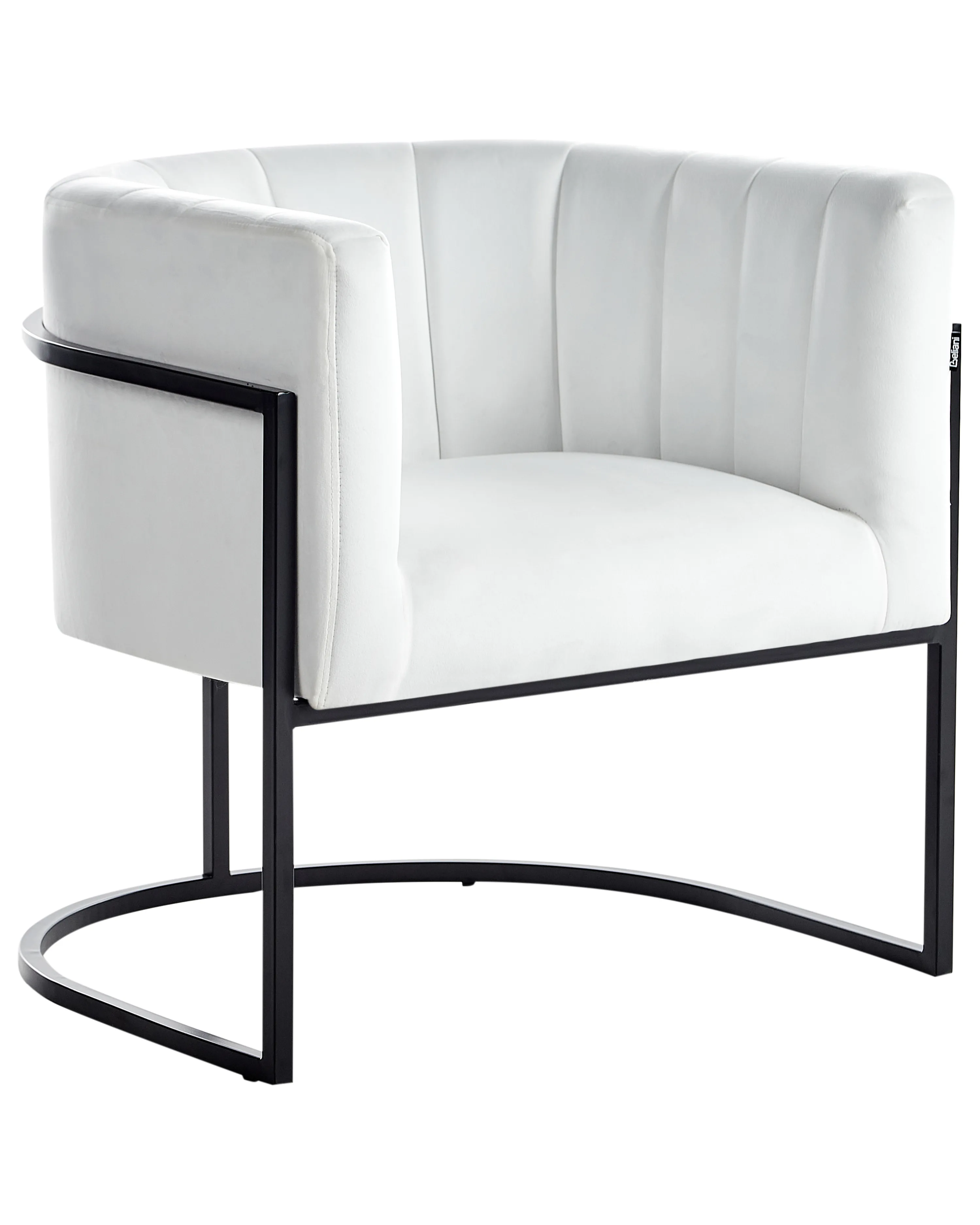 Armchair LARVIK II Velvet White
