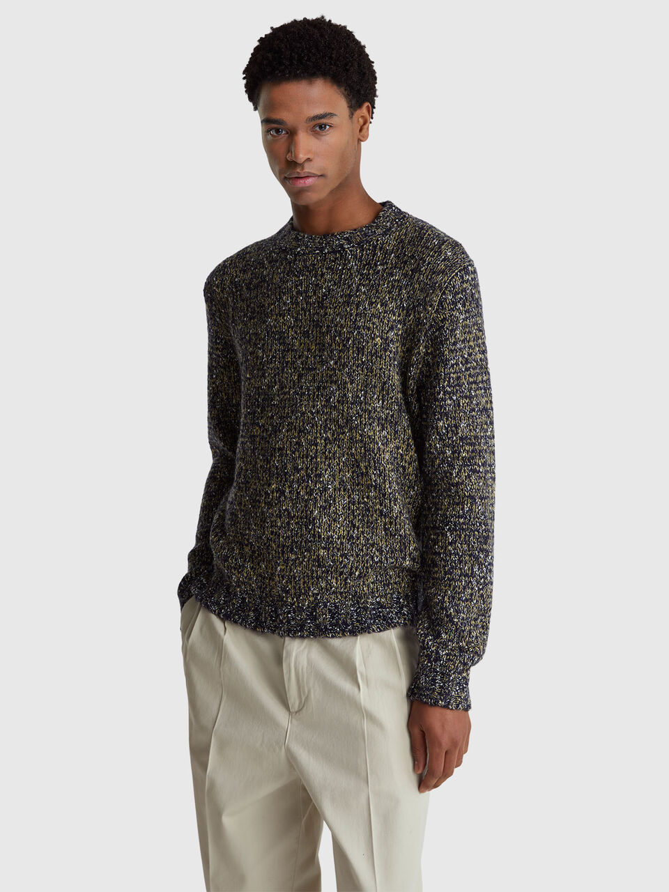 Patterned regular fit sweater