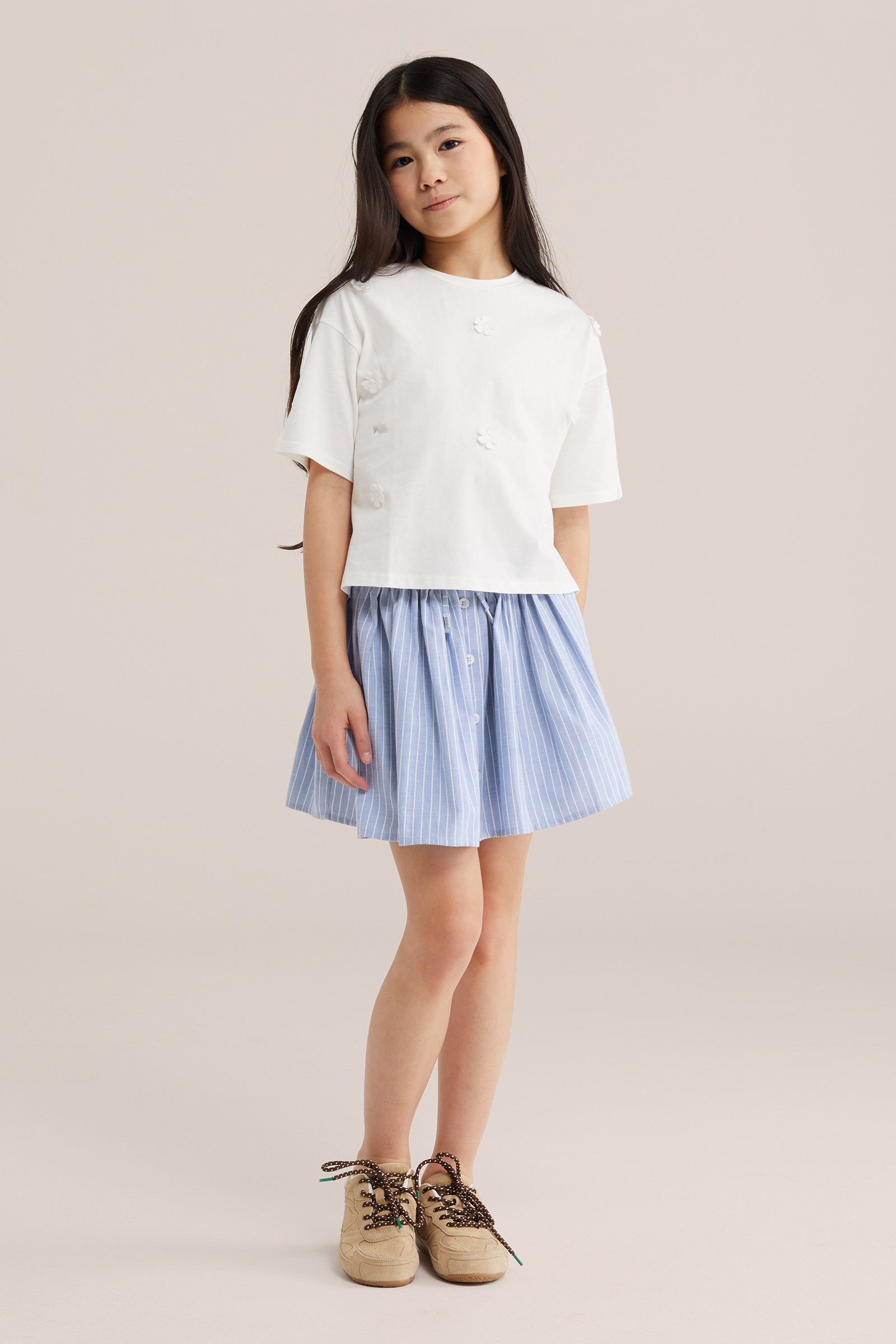 Meisjes rok met streep