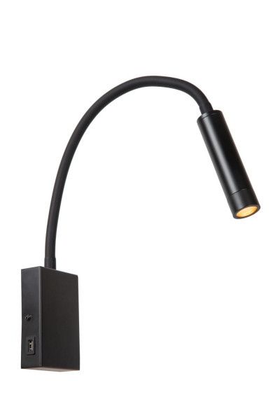 Kinkiet czarny ALEC 1xG9x3W wym:65x6,5x3cm IP20 Lucide