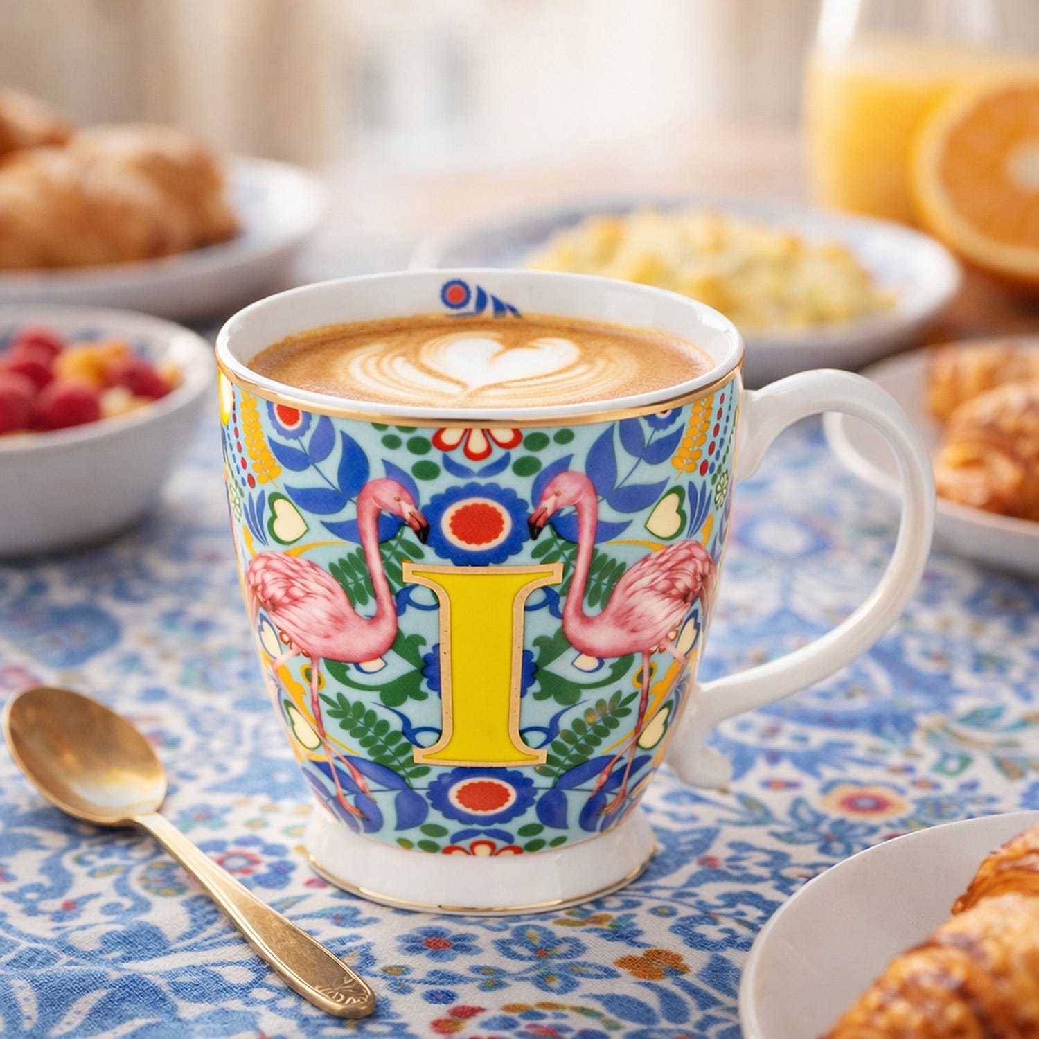 Tazza mug lettera I 450 ml Royal Garden