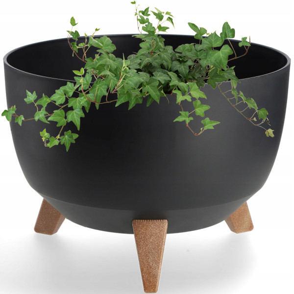 Kadax Doniczka Donica 33cm Wkład Osłonka Czarna