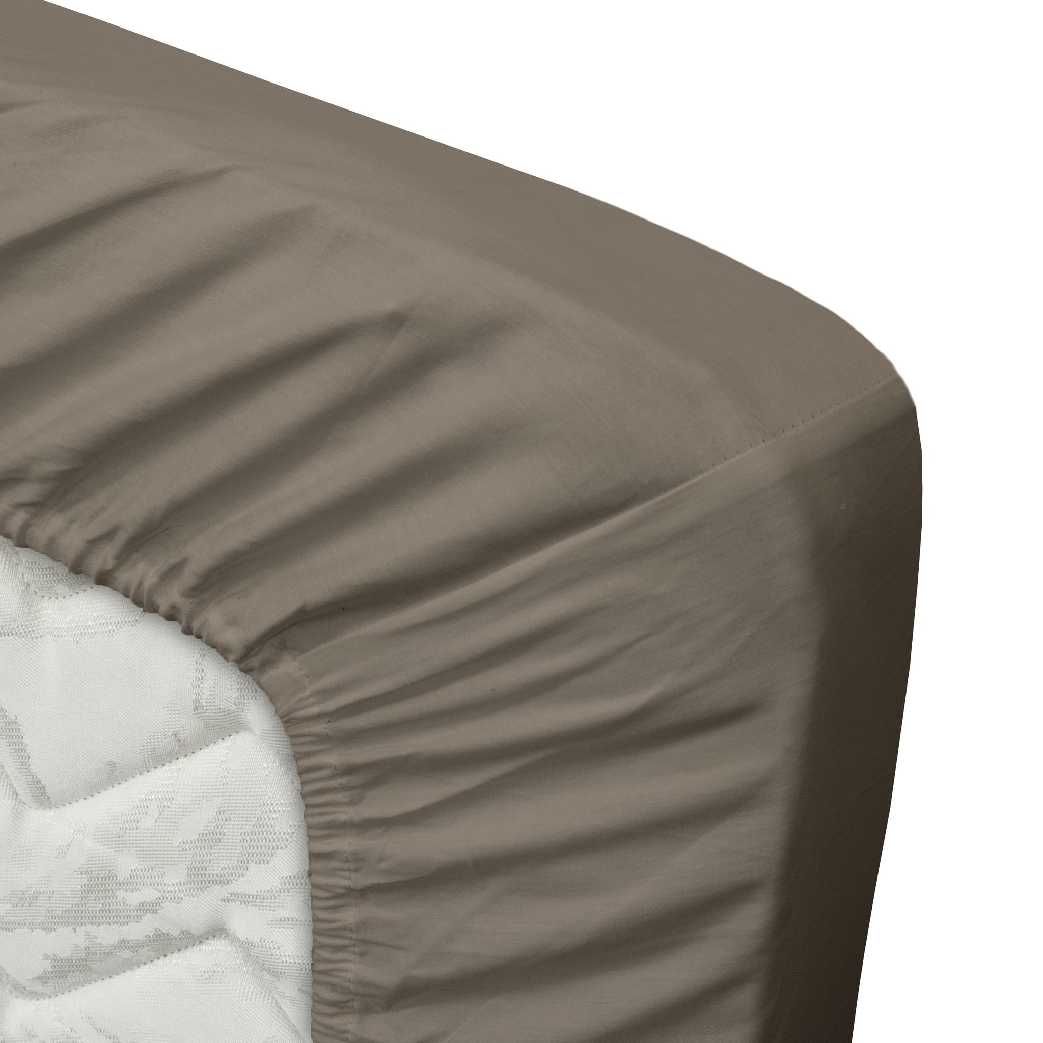 Ten Cate topper hoeslaken - 100% katoensatijn - 140x200 - taupe