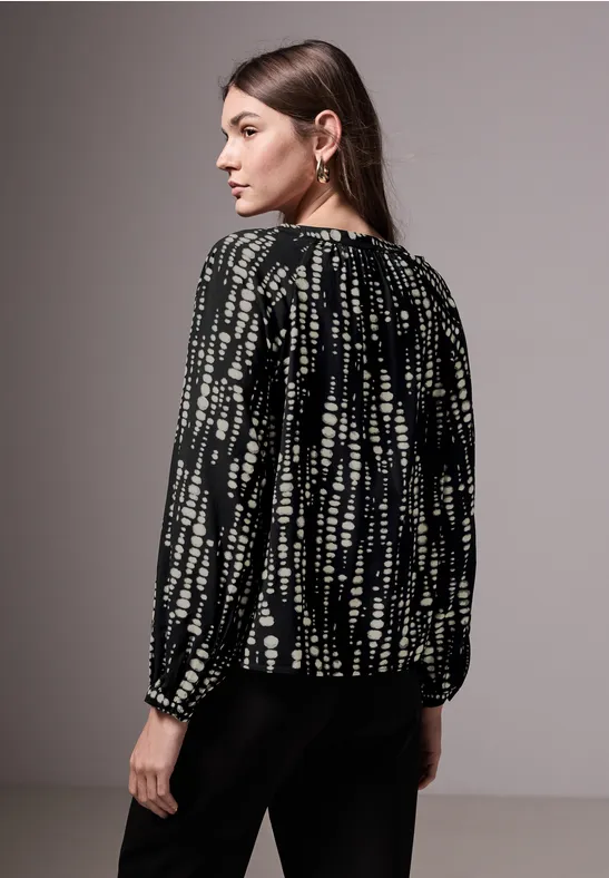 Bedruckte Raglan-Bluse