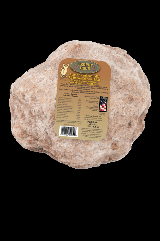 Trophy Rock Hunting Salt Rock Mineral Lick Attractant, 13-lbs