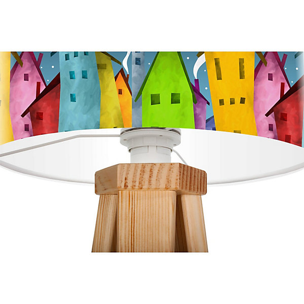 Lampe de chevet kids foto-065 30 x 30 x 45 cm Bois clair