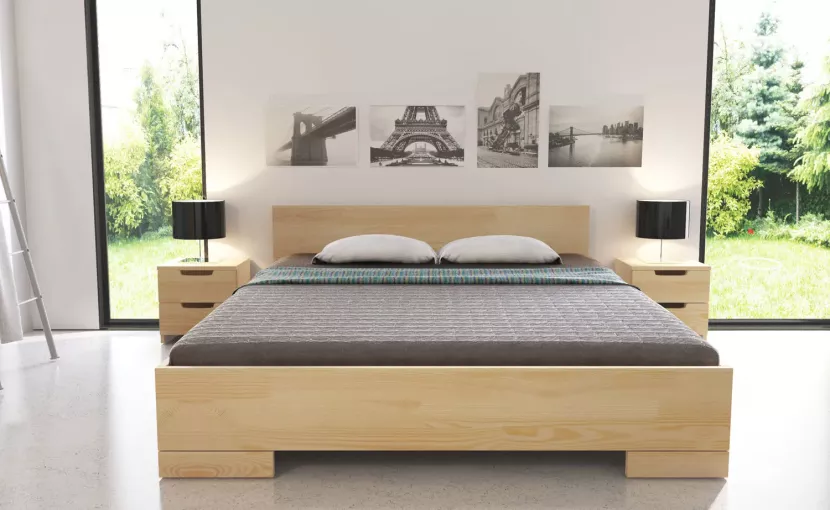 Łóżko SPECTRUM MAXI sosnowe 120x200 bez szuflady/bez materaca