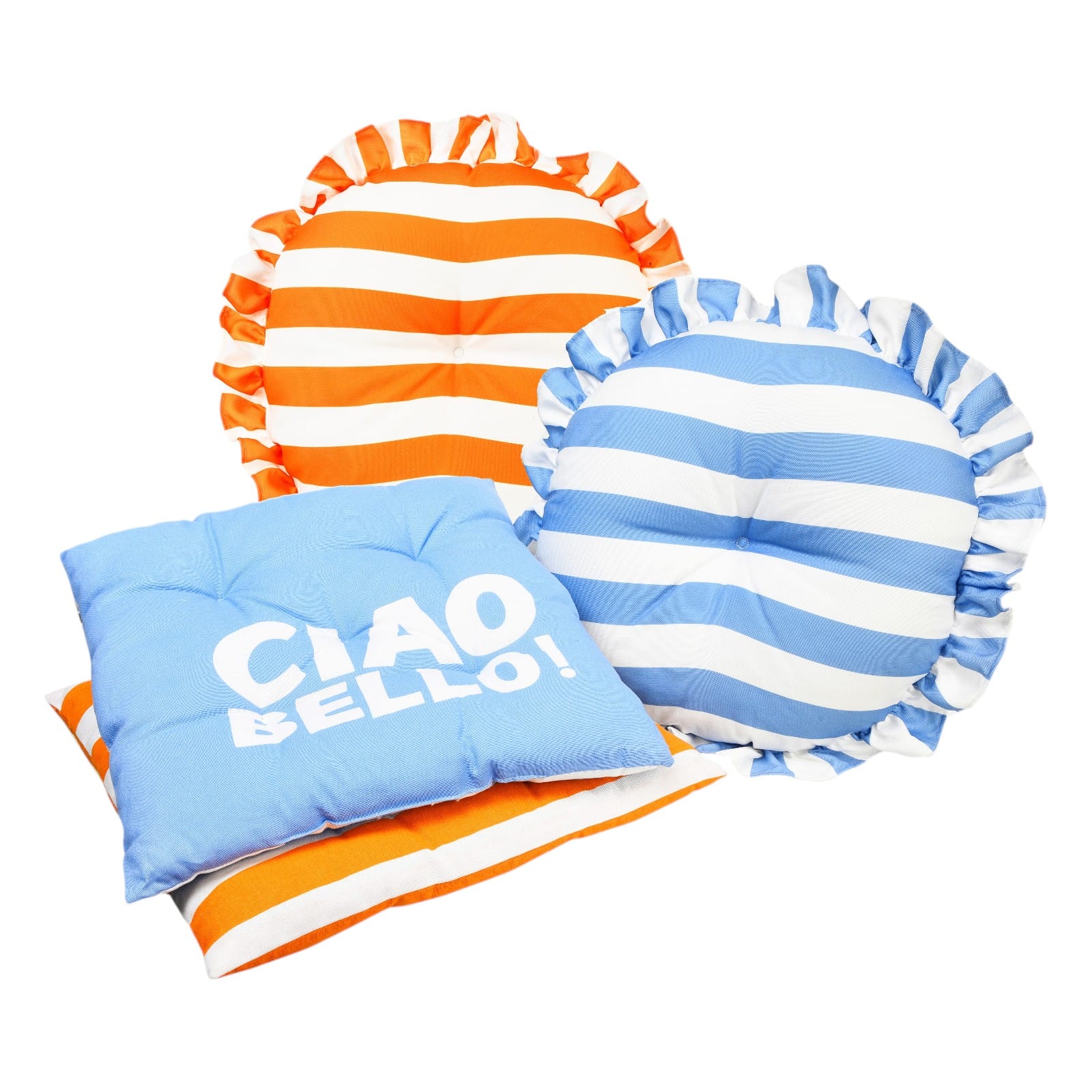 Outdoor-Kissen-Set Capri Bunt, 4 -tlg.