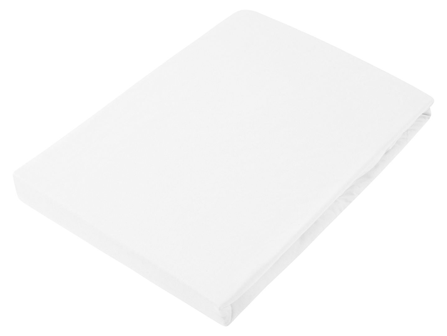 Prześcieradło z gumką Jass jersey 90x200 cm białe