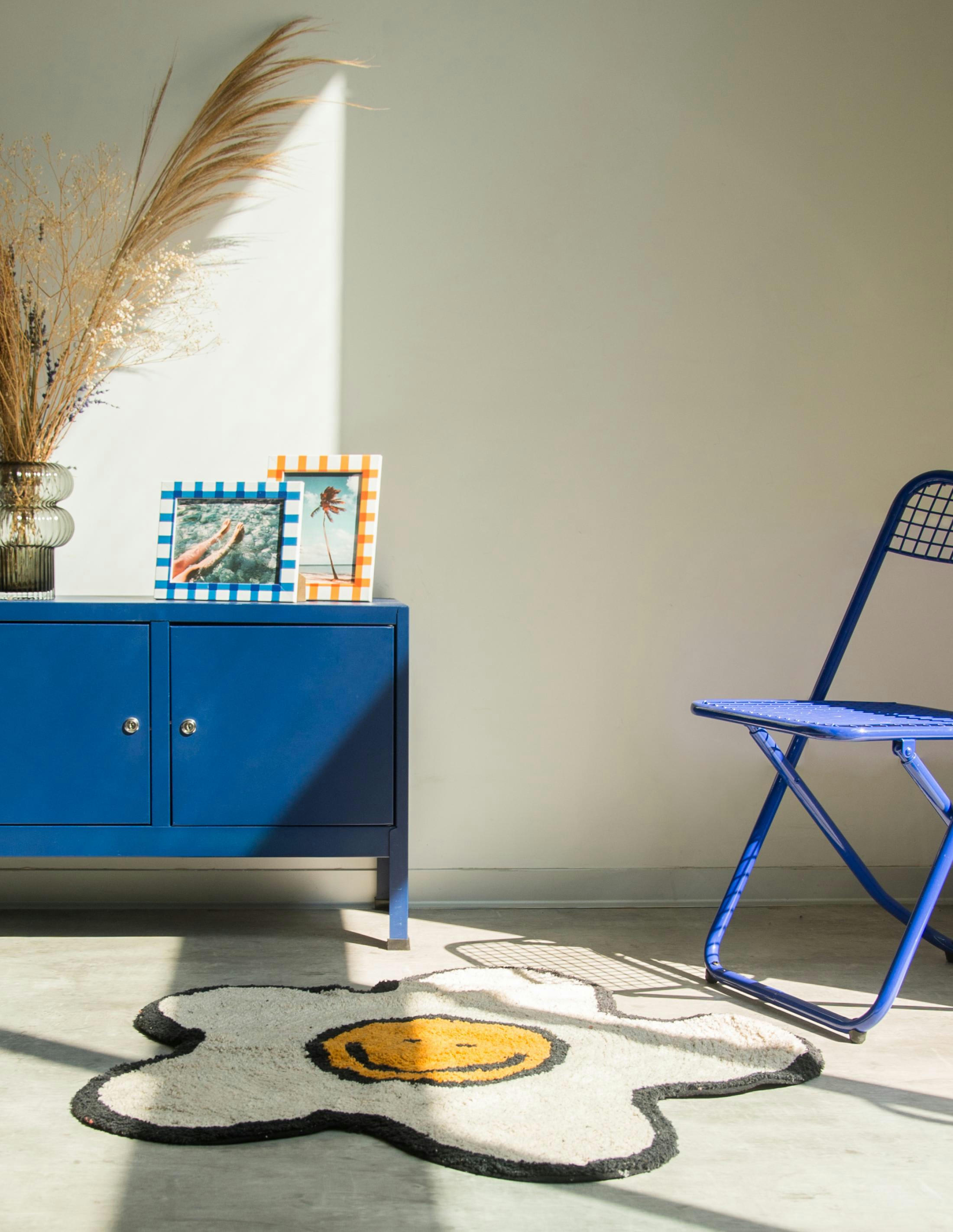 SMILING MARGOT - Tapis en coton marguerite souriante 90