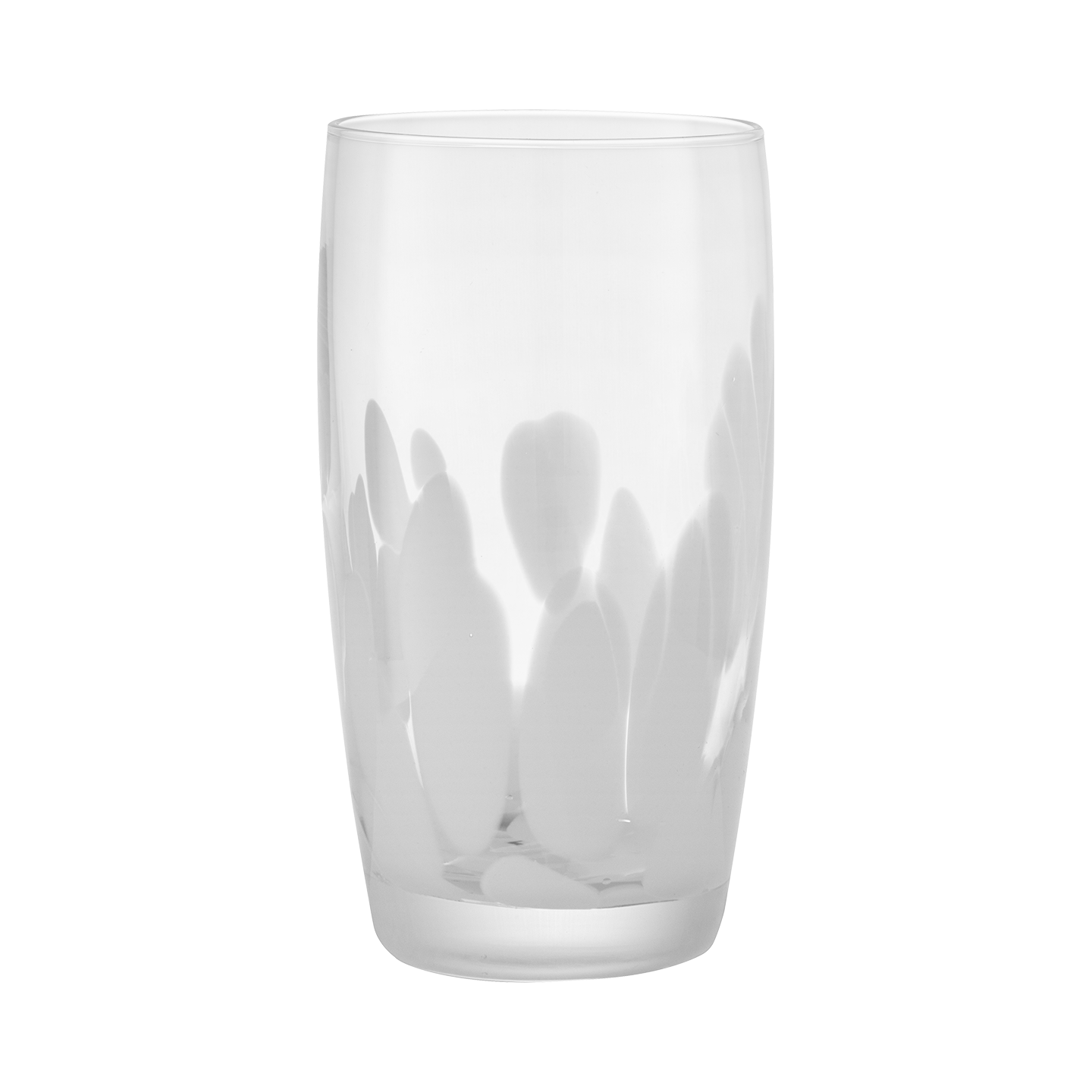 Contemporary Marbled White Large Tumblers - Set Of 2