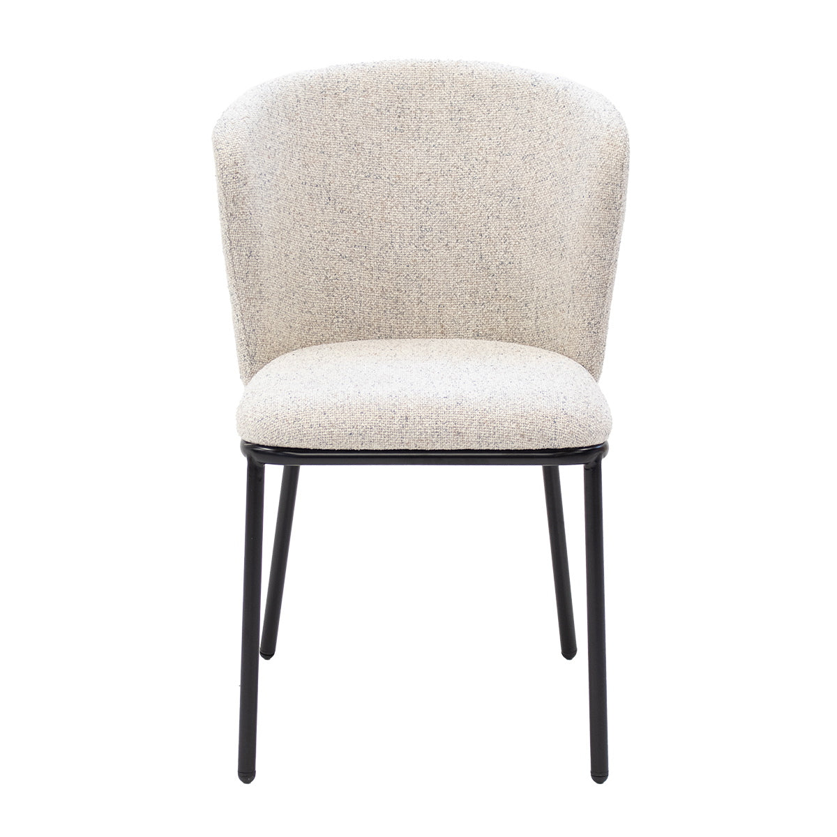 Giga Meubel Eetkamerstoel Frits - Stof - Beige - Set van 2