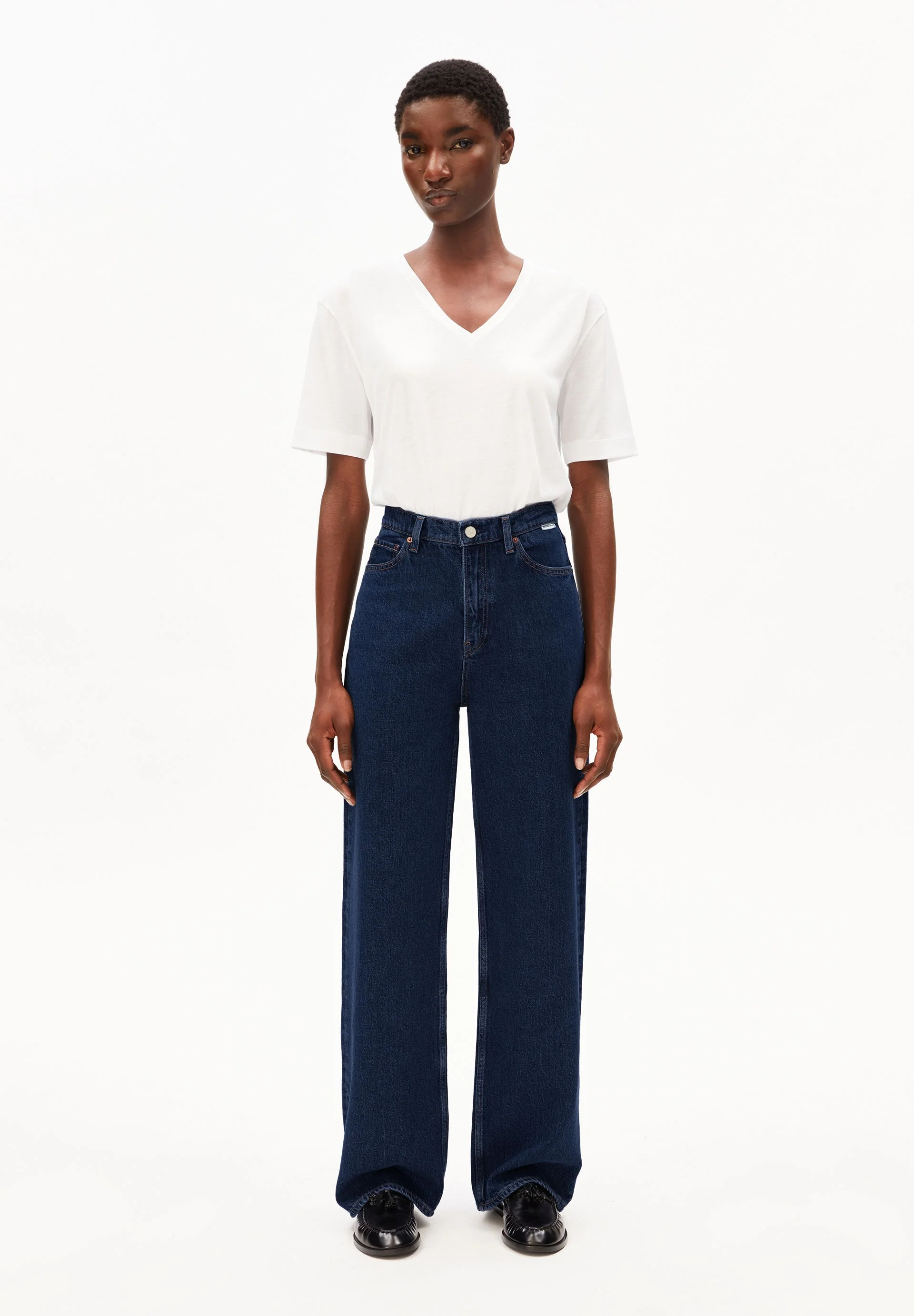 ENIJAA HIGH WAIST WIDE JEANS