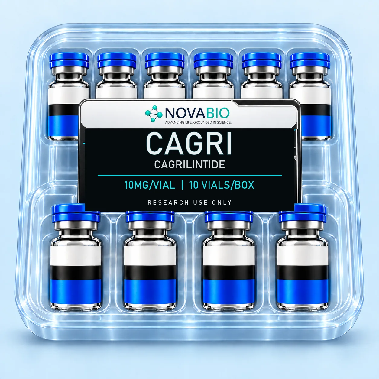NOVABIO Cagrilintide (Cagri) 10MG per vial, 10 VIALS research product