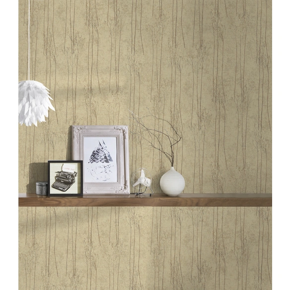 Vliestapete, BxL: 53 x 1005 cm, cremefarben