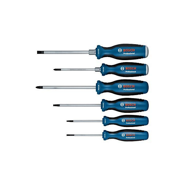 Bosch - Set de 6 tournevis Torx - tiges metalliques - pointes precises