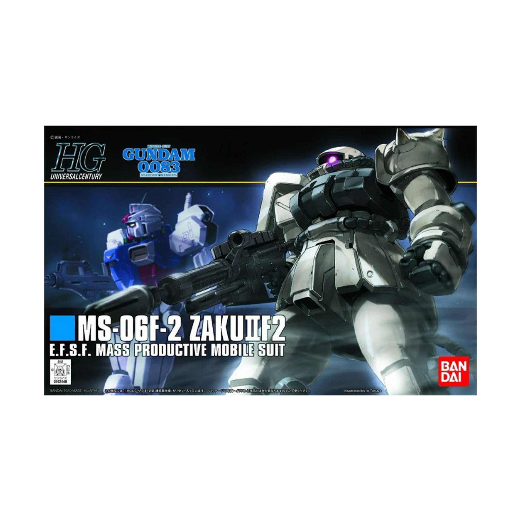 Gunpla HGUC F2 Zaku Earth Federation Type Model Set 1:144