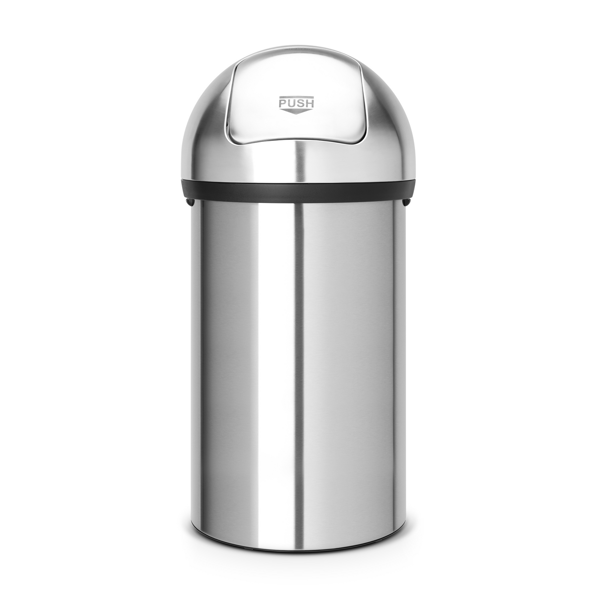 Brabantia Push Bin afvalemmer, 60 liter - Matt Steel
