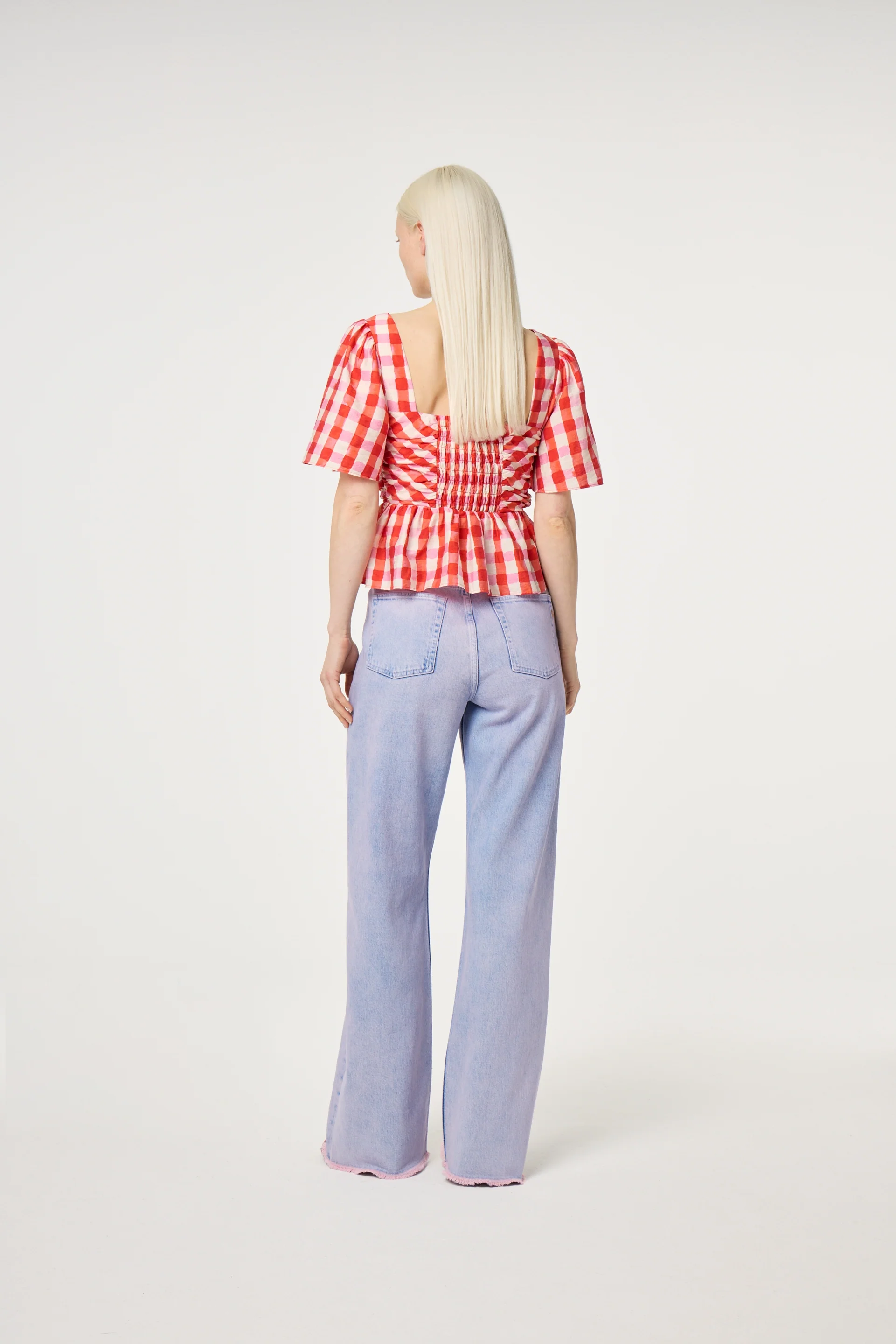 Carletta Top | Tangerine Tango/Cosy White
