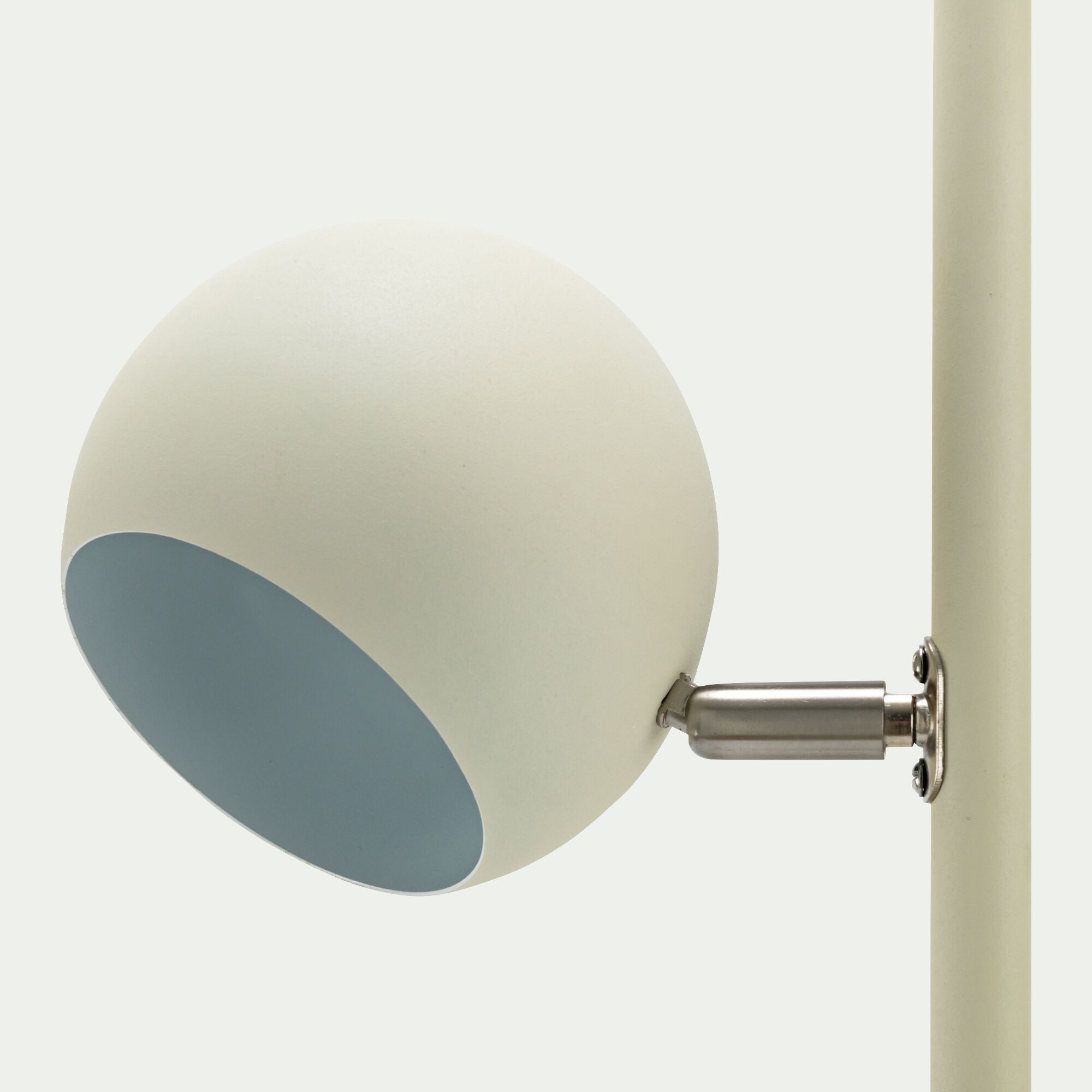 LUCCA - Lampadaire électrifiée en acier h162cm - beige