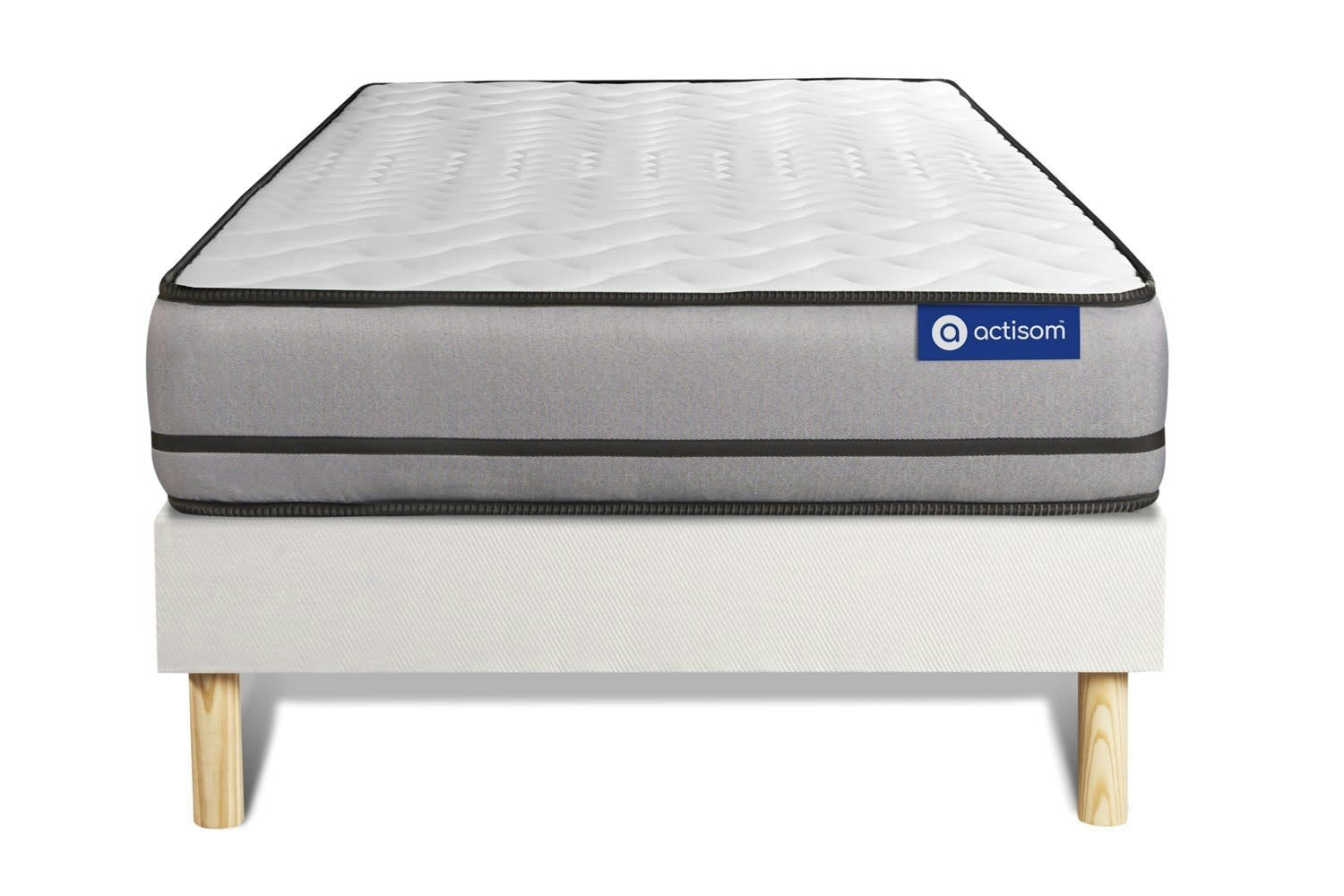 ACTILATEX NIGHT - Ensemble 120x200 cm sommier kit blanc