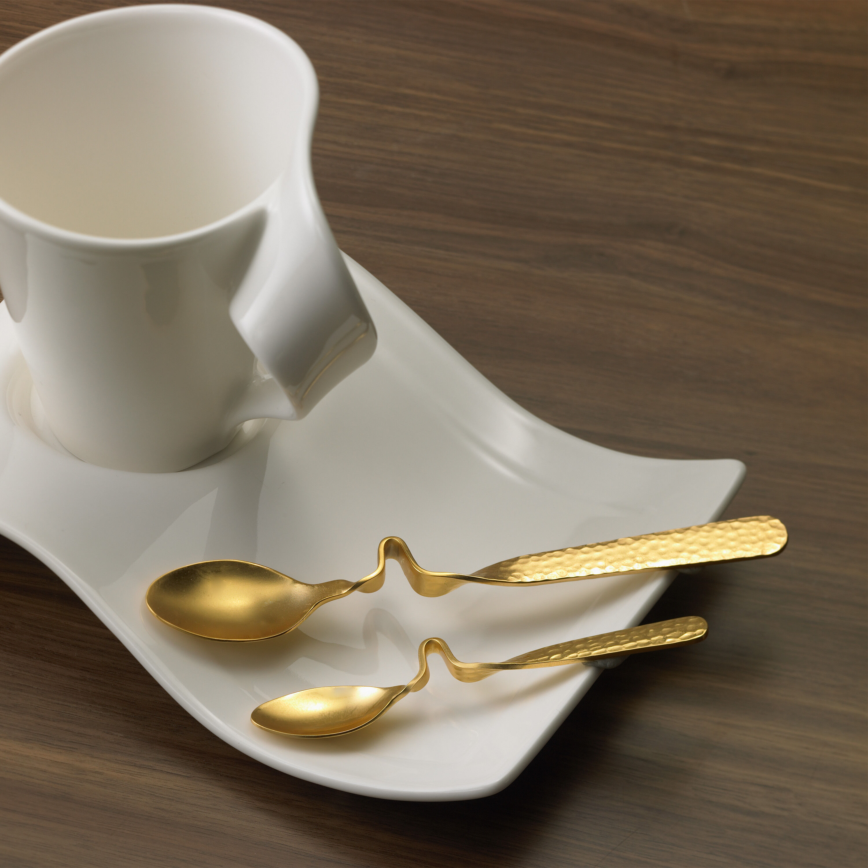 NewWave Coffee spoon - Gold, stainless steel