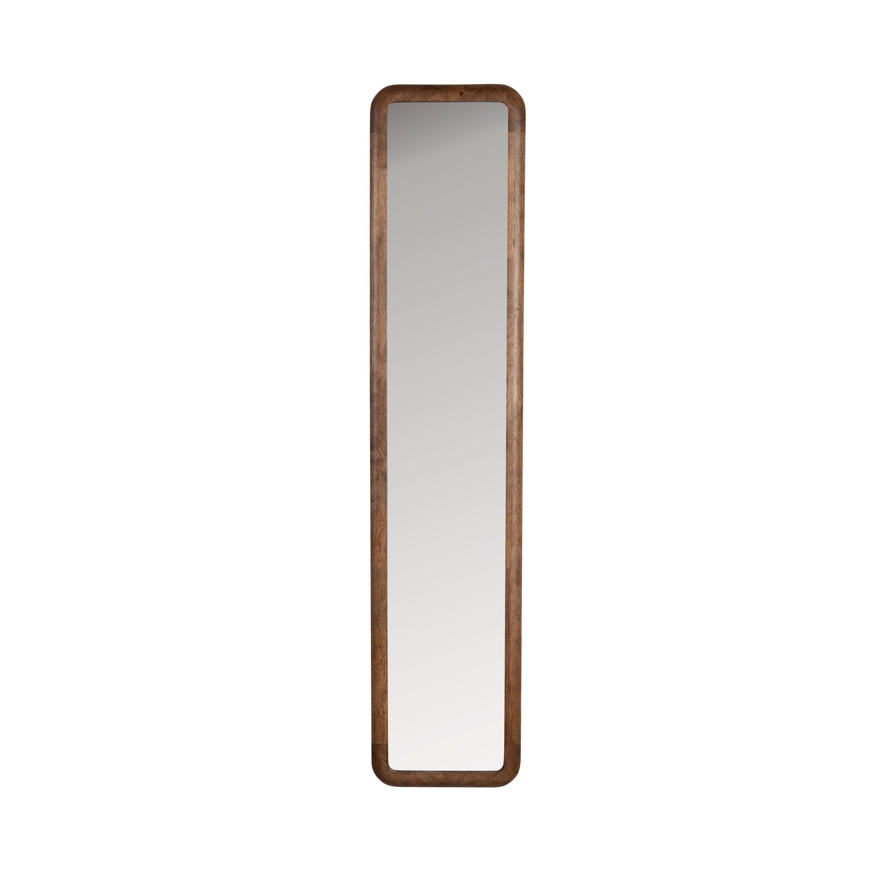 Housecraft Living Nyko Spiegel/ Wandspiegel Rechthoekig Hout 120x26 cm (M) Bruin