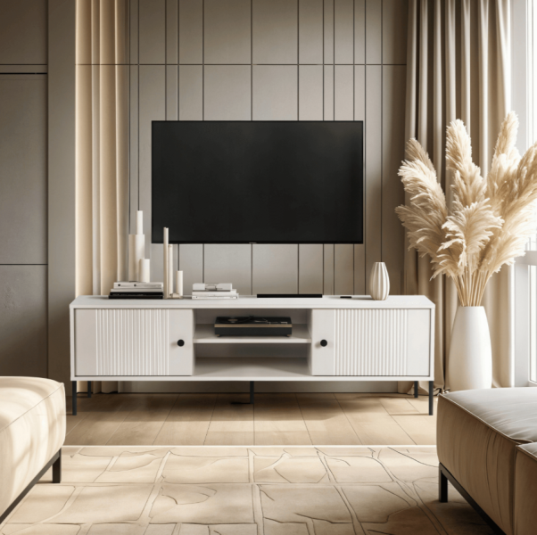 Szafka RTV Pod Telewizor Komoda Stolik Do Salonu Loft Kaszmir SOFT 154 cm