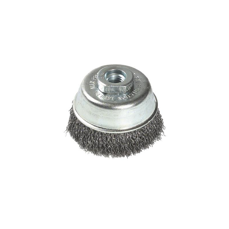 Brosse coupe avec fil en acier ondulé ø 100 mm