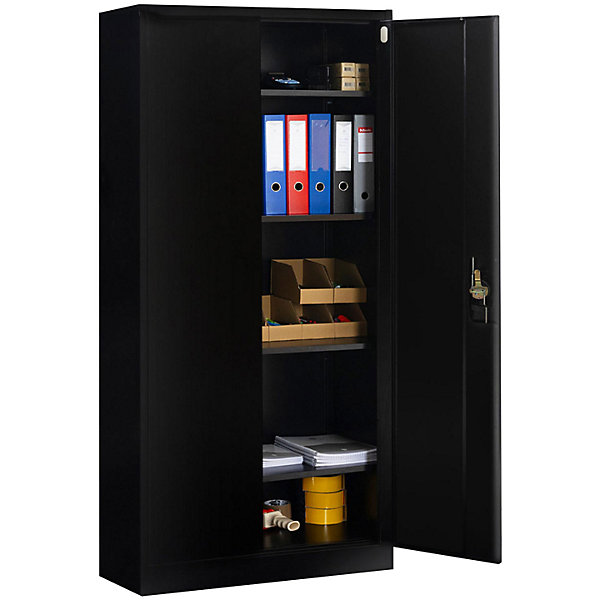Armoire métallique 80 cm 5 niveaux noire