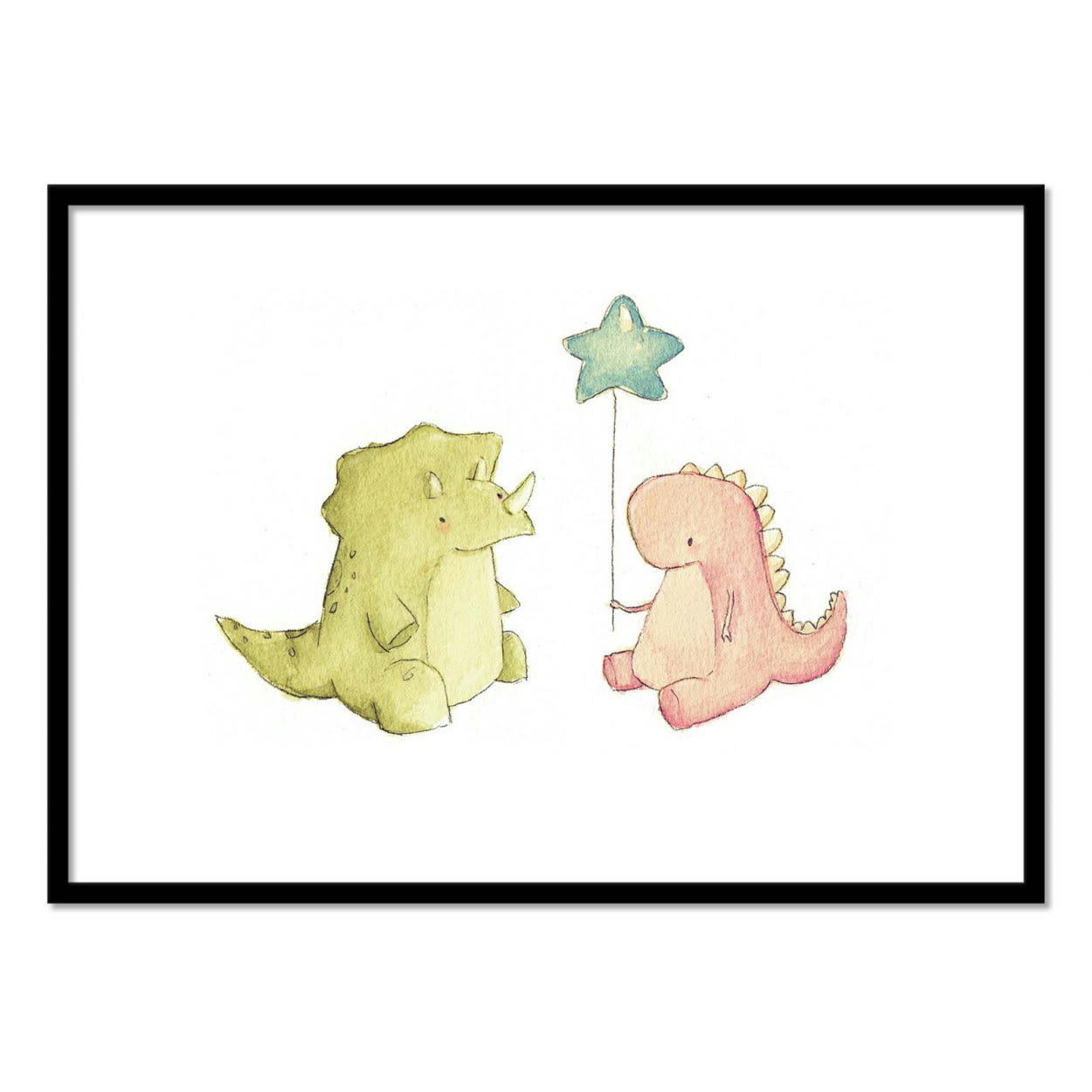 MIKE KOUBOU - BABY DINOSAURS - Affiche d