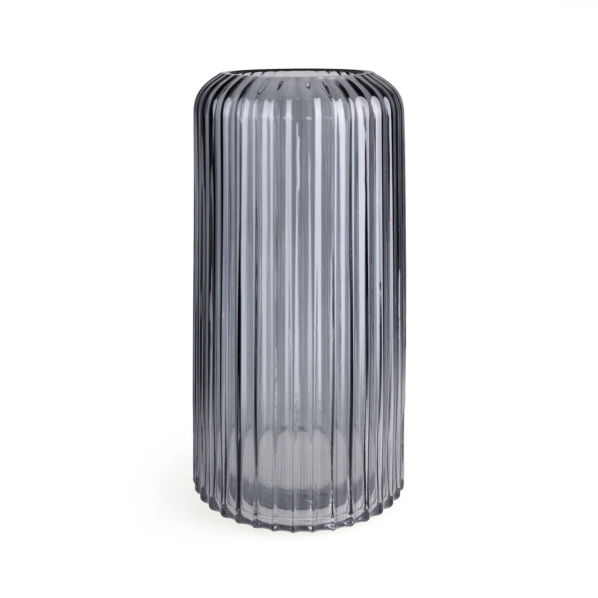 Nuuck - Silje Glas Vase Ø 11,5 x H 24 cm, grau