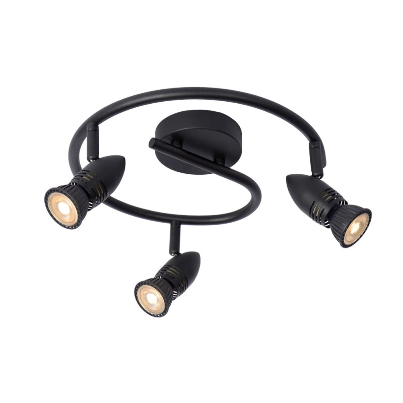 Spot Caro noir GU10 3 x 5 W LUCIDE