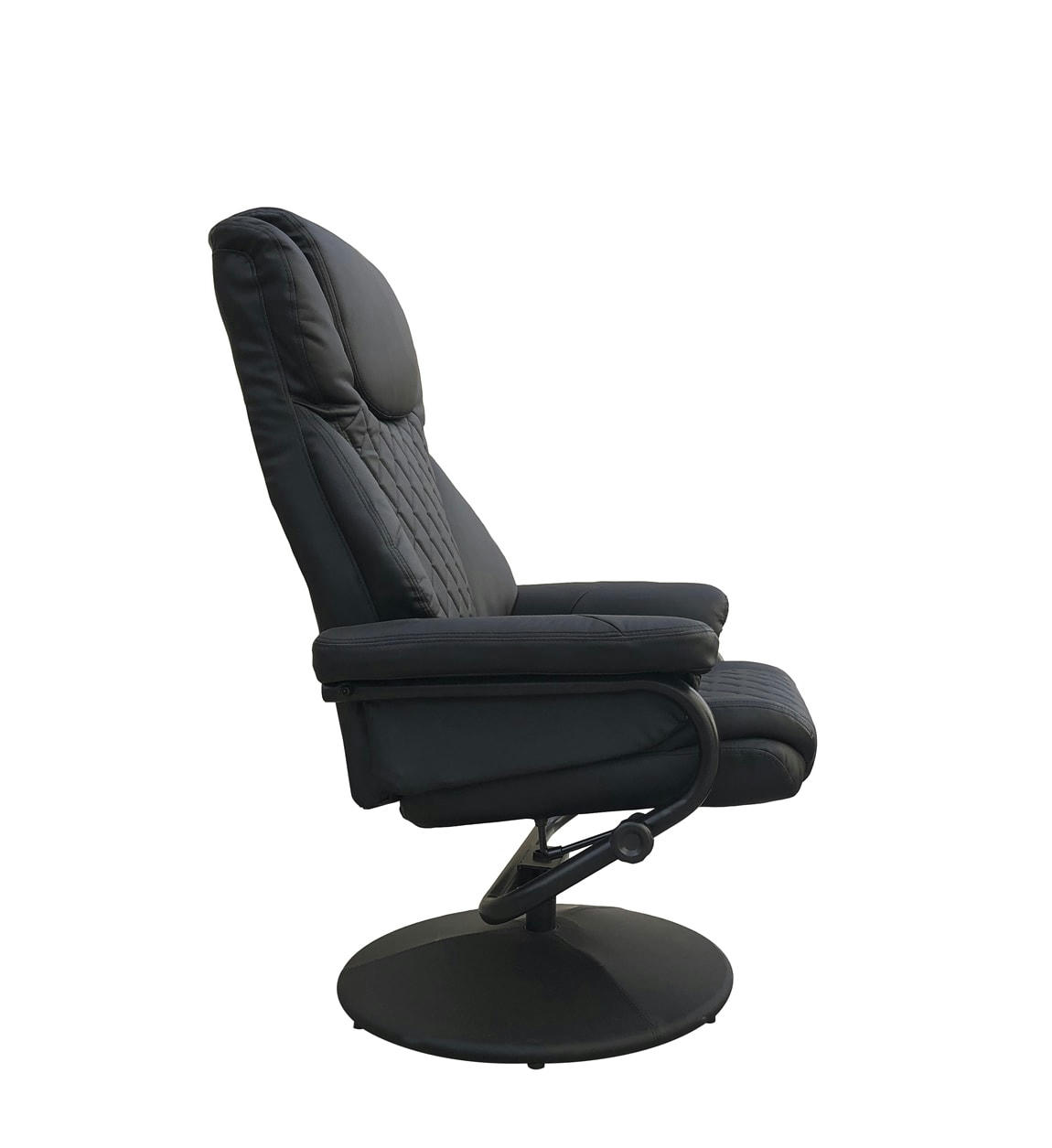 RELAX - Fauteuil inclinable avec repose pieds en fer noir