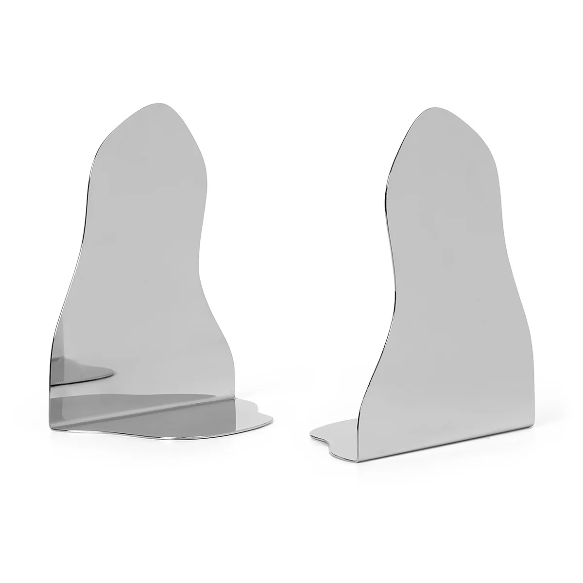 Ferm Living - Pond Buchstütze, silber (2er Set)