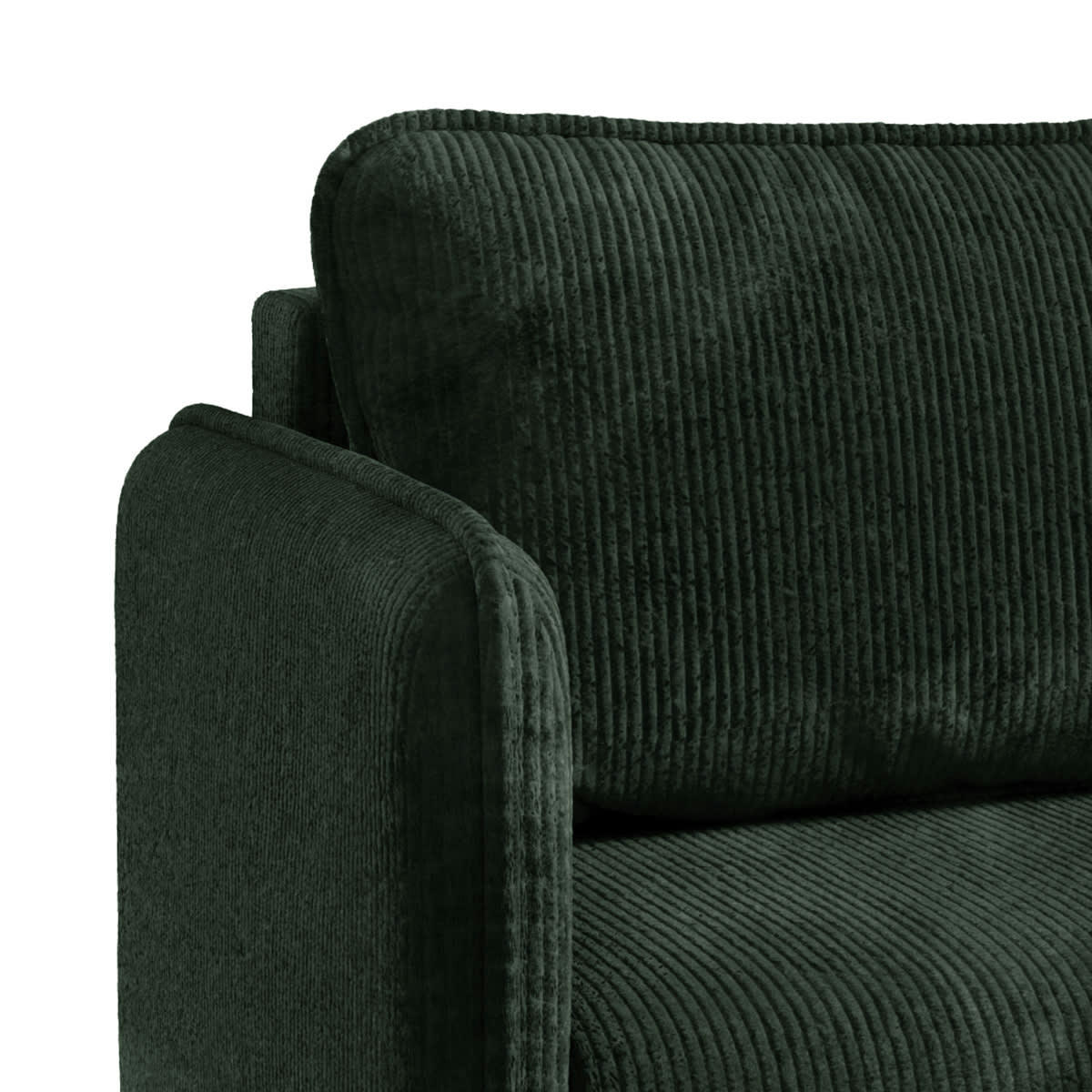- Canapé convertible 3 places velours côtelé vert