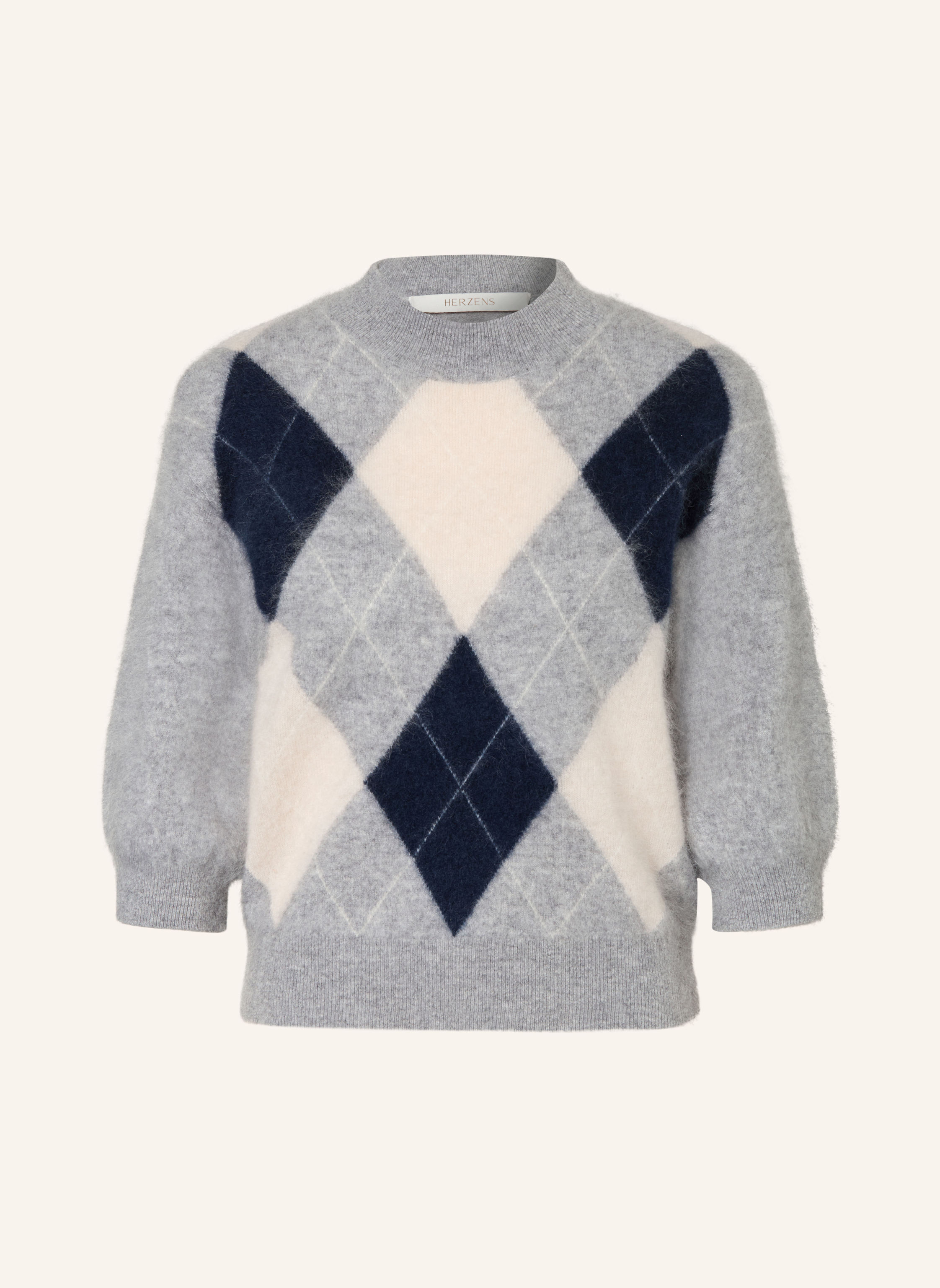 HERZENS Cashmere-Pullover mit 3/4-Arm