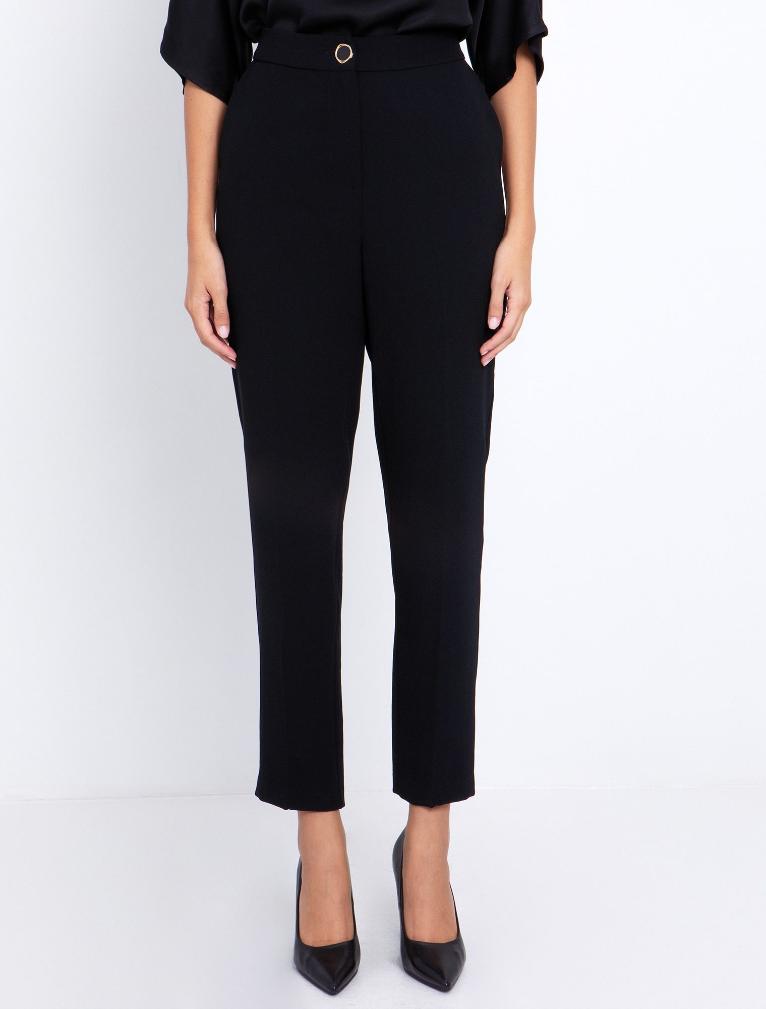 Ankle-length κρεπ παντελόνι