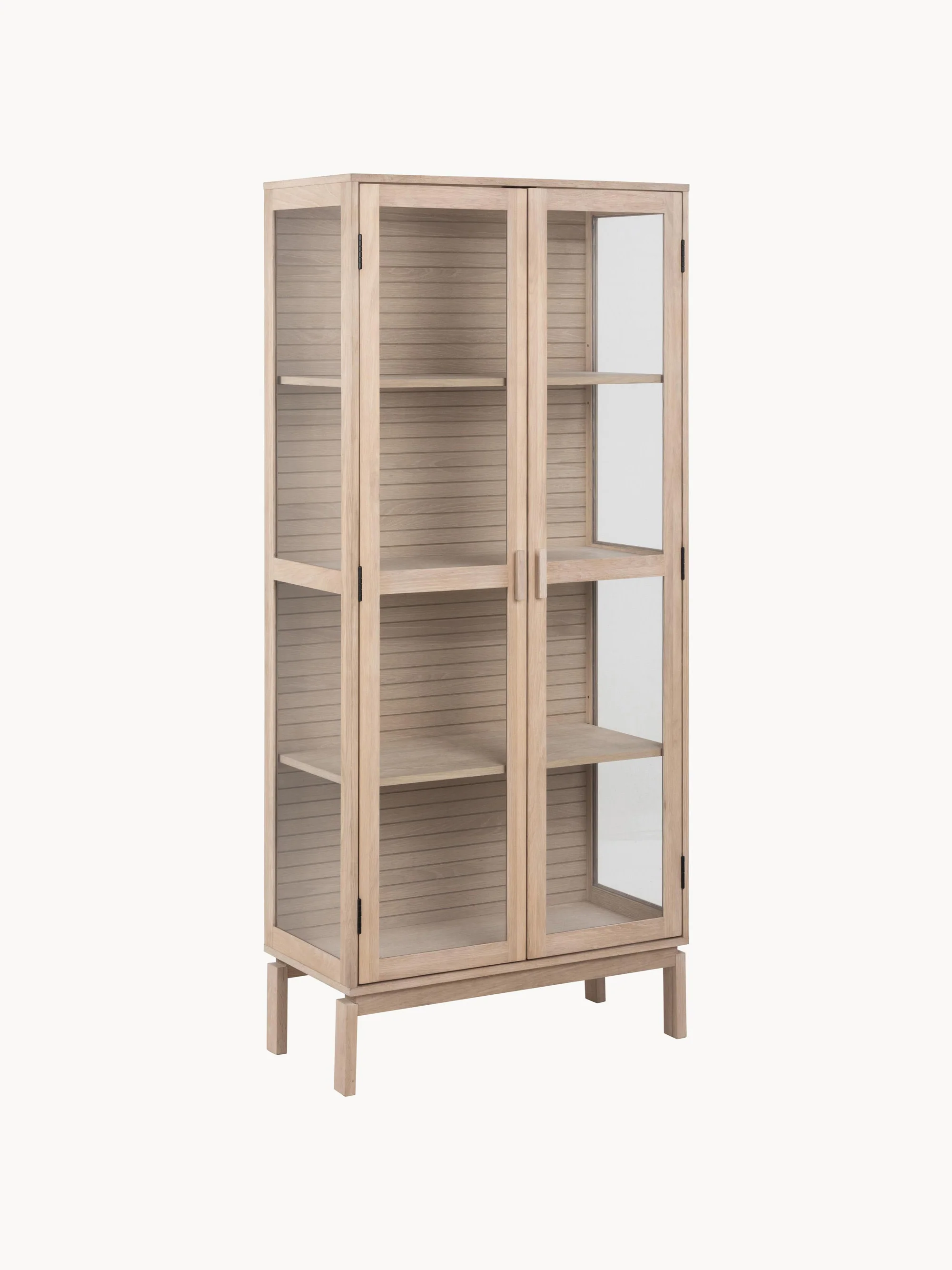 Holz-Vitrine Linley mit Glastüren