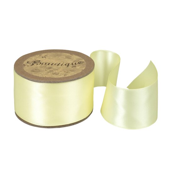 Baby Maize Double-Faced Satin Ribbon 36mm x 5m