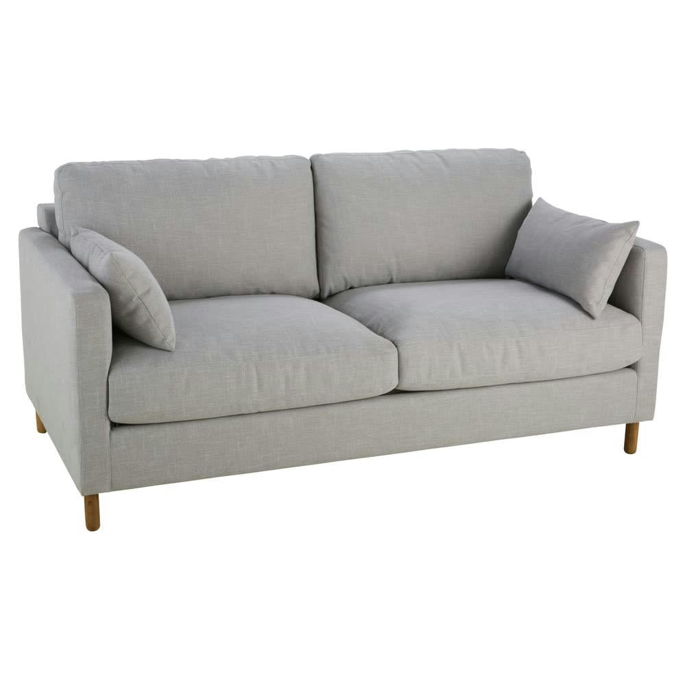 Julian - Canapé 3 places gris clair