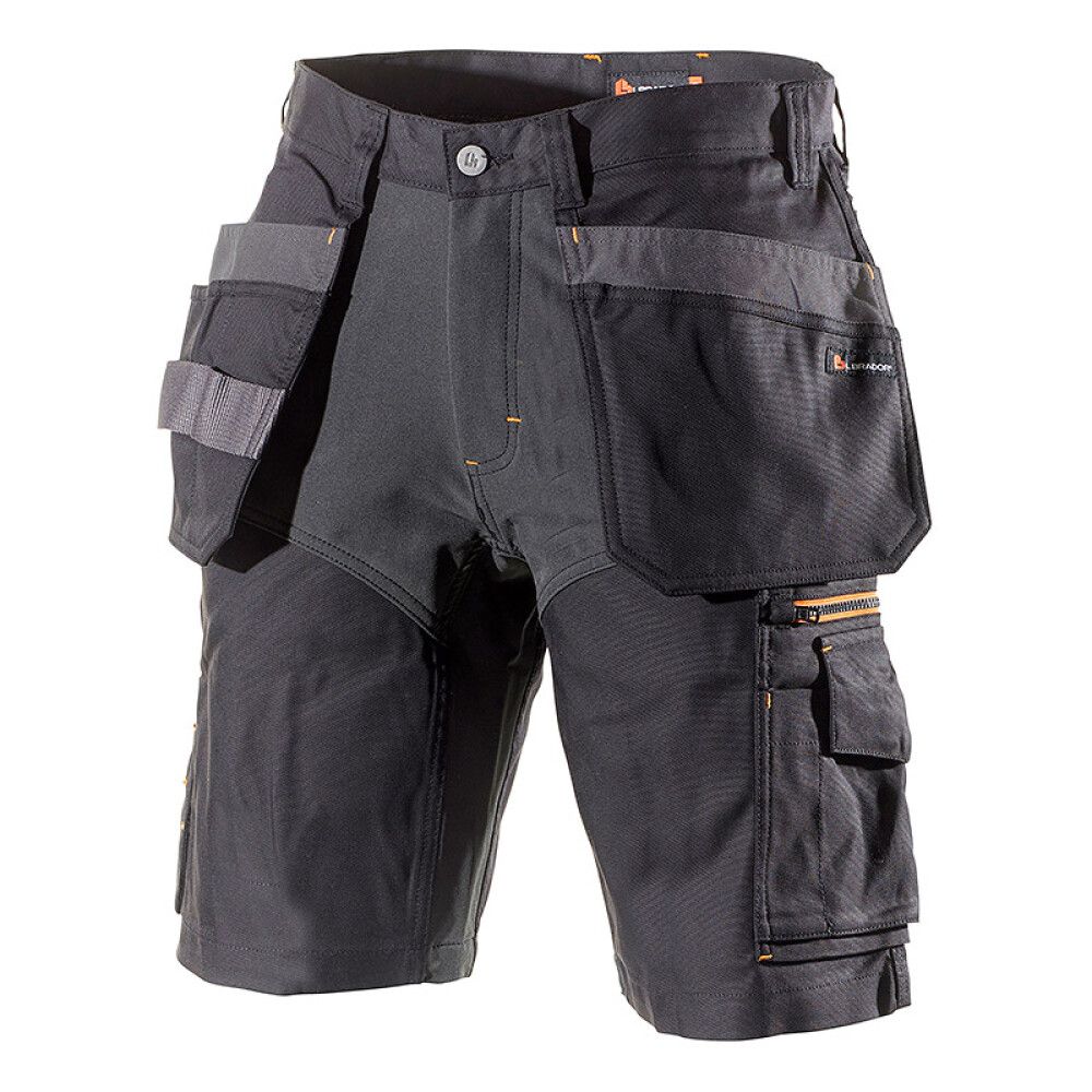 ARBEIDSSHORTS L.BRADOR 1495PB SVART 48