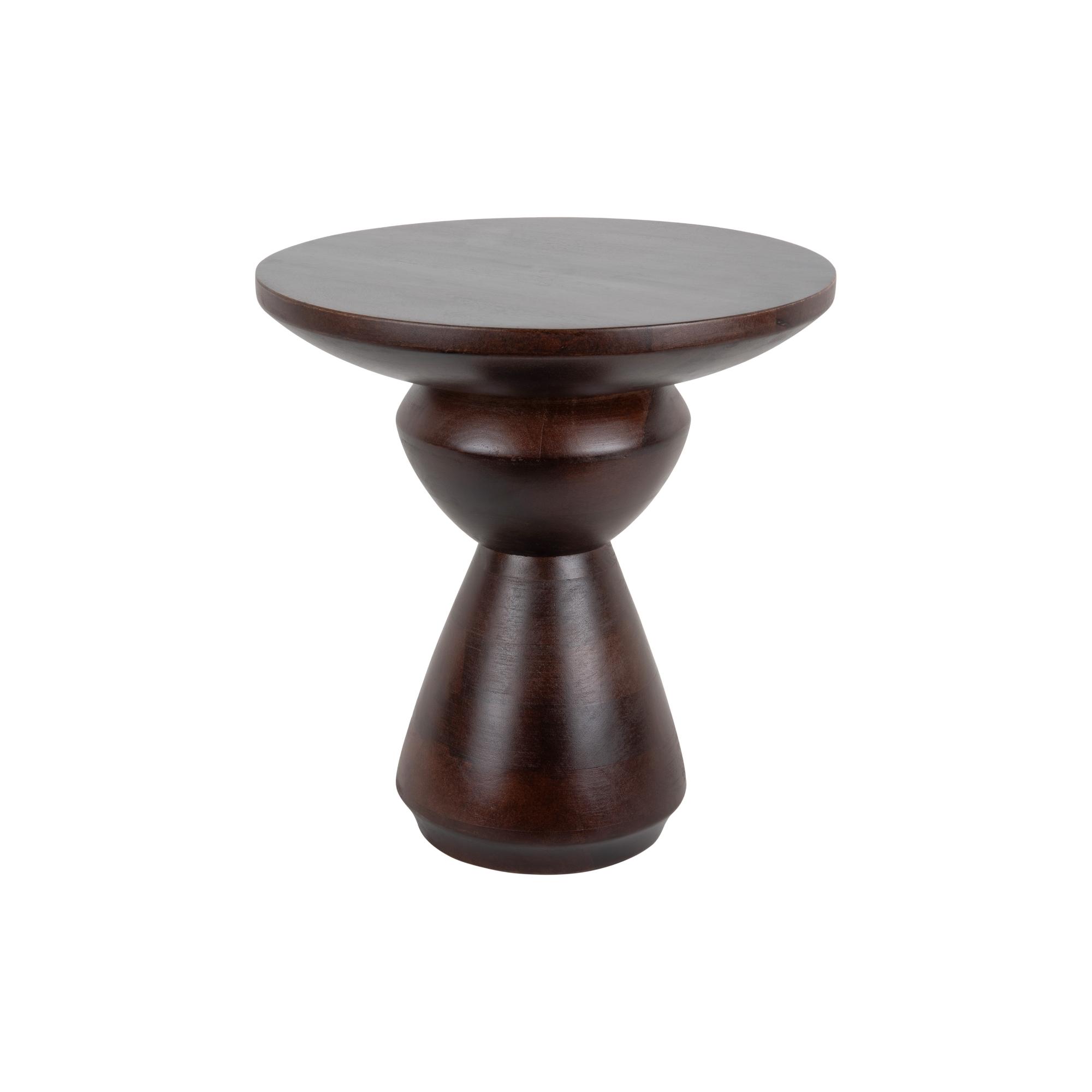Leitmotiv bijzettafel Noche Klein - bruin - Ø38cm