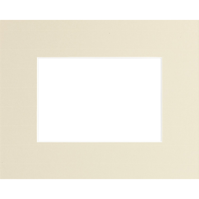 Passe-partout beige 40 x 30 cm avec ouverture intérieure de 30 x 20 cm