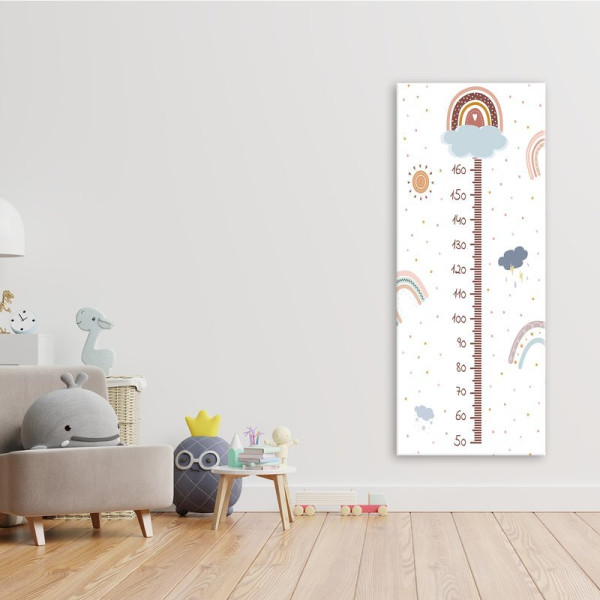 Feeby Obraz Miarka wzrostu Głowa w chmurach 60x150