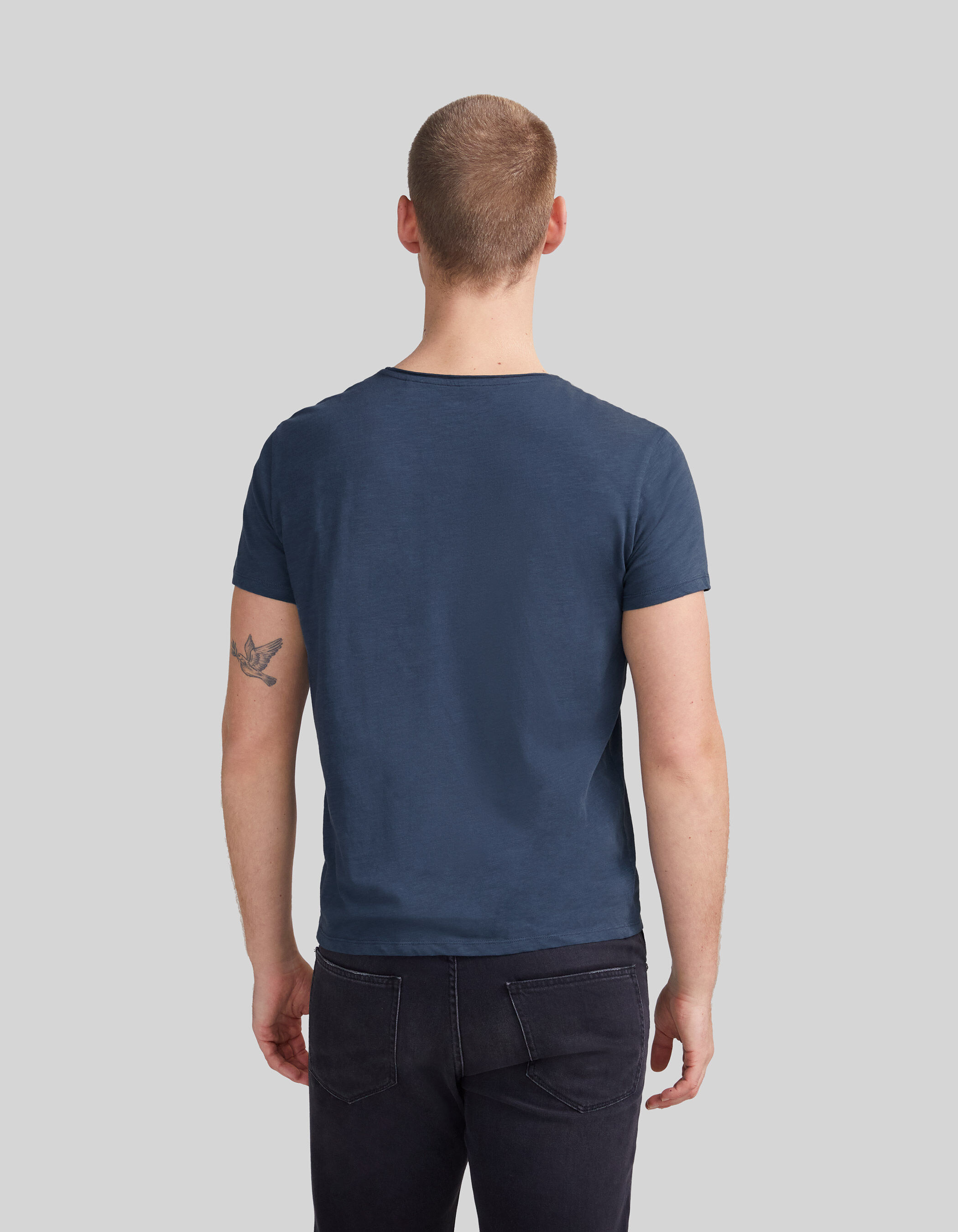 T-shirt L'Essentiel stuck coton bio col rond Homme