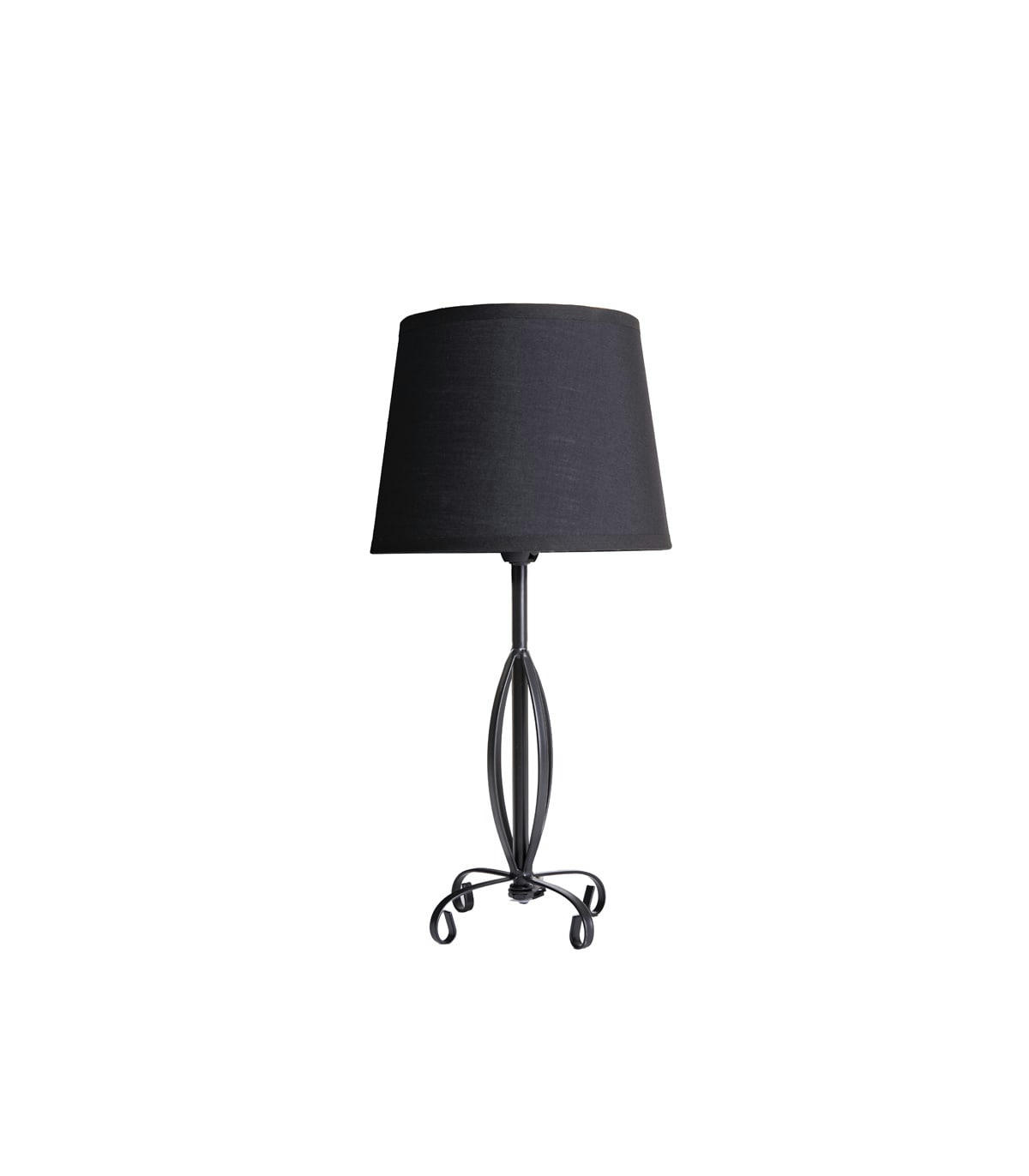 ELOÏSE - Lampe en métal noir h.36 cm