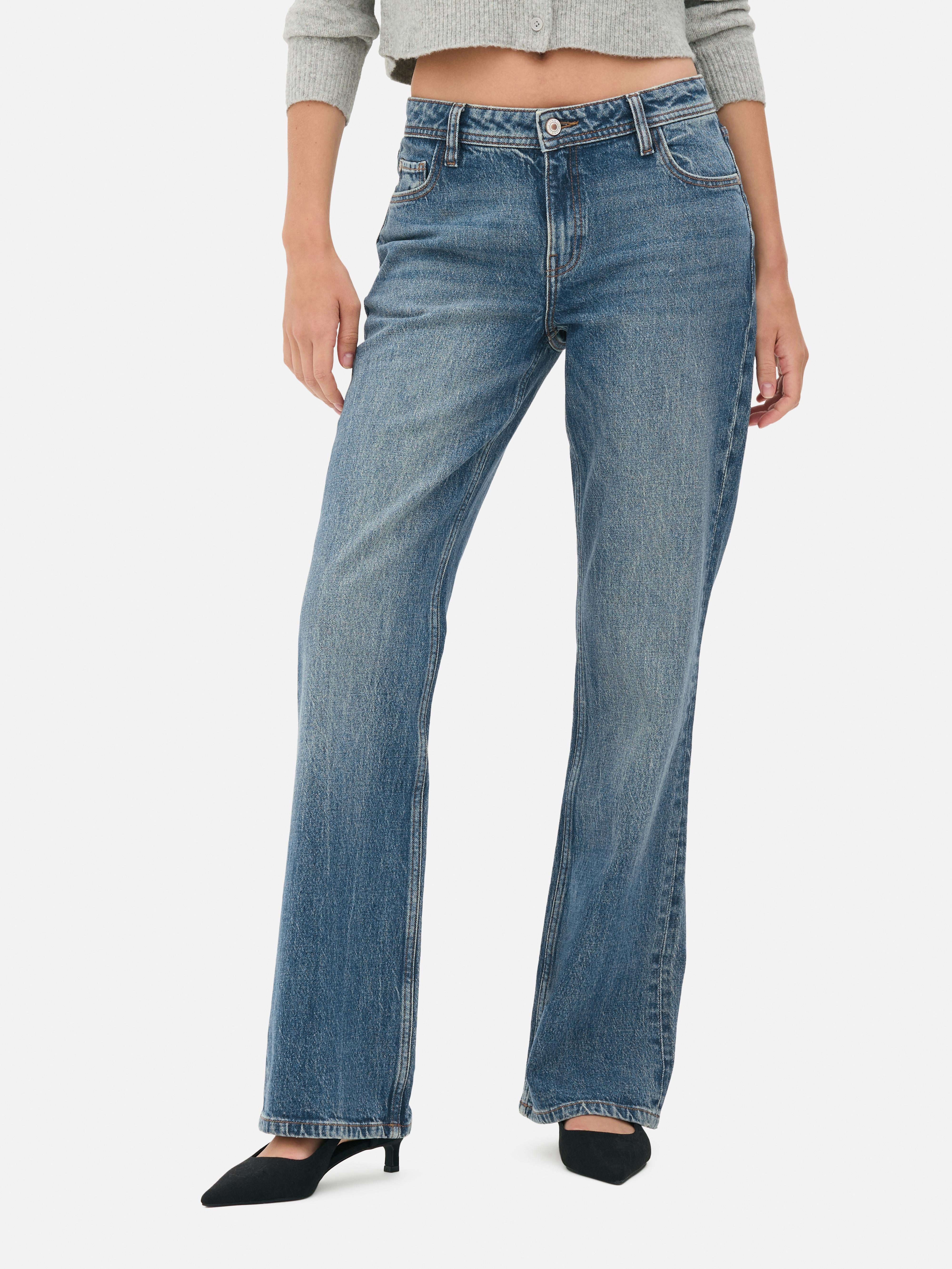 Low-Rise Bootcut Jeans